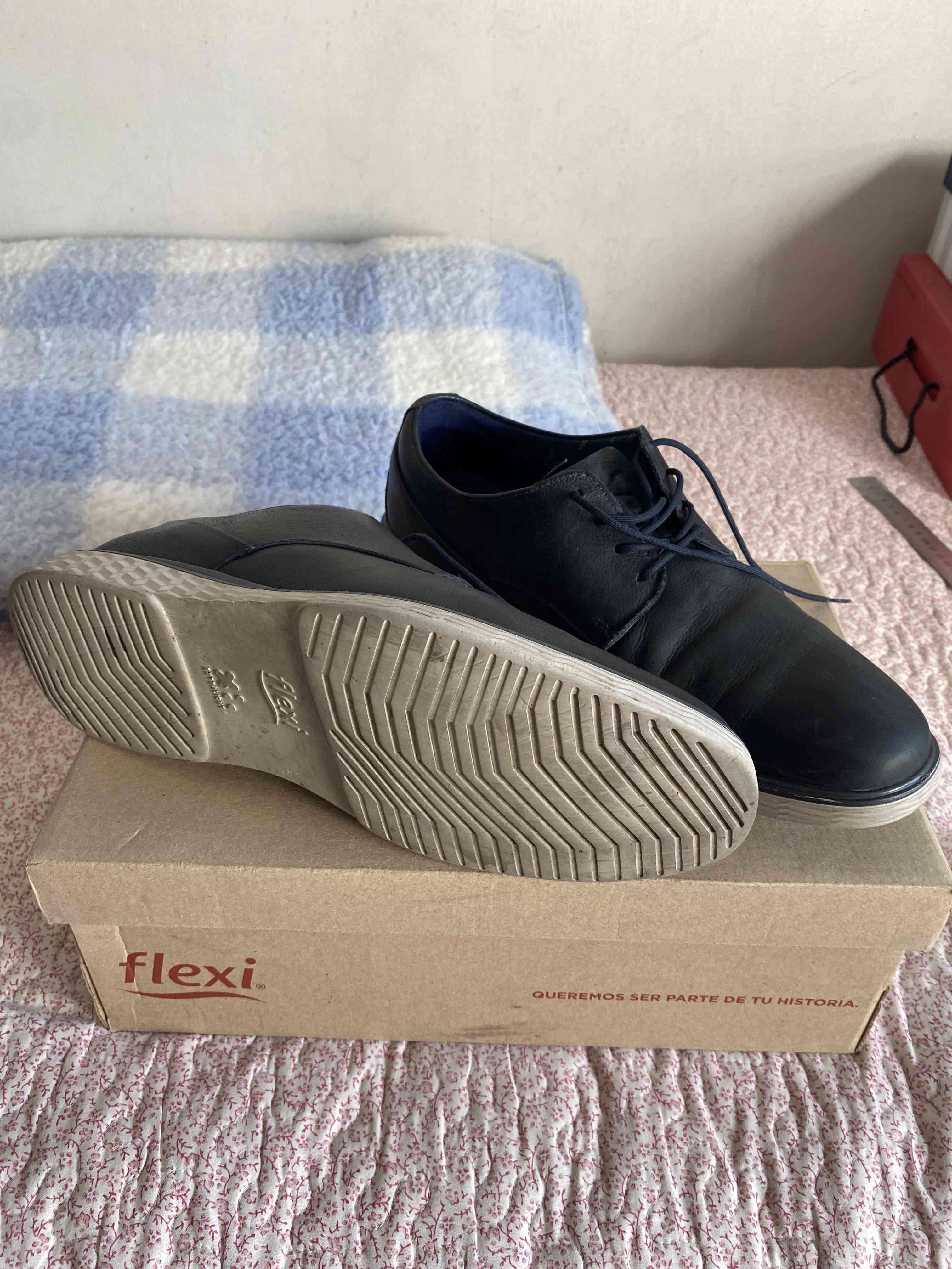 Zapatos de cuero azul Flexi - 2