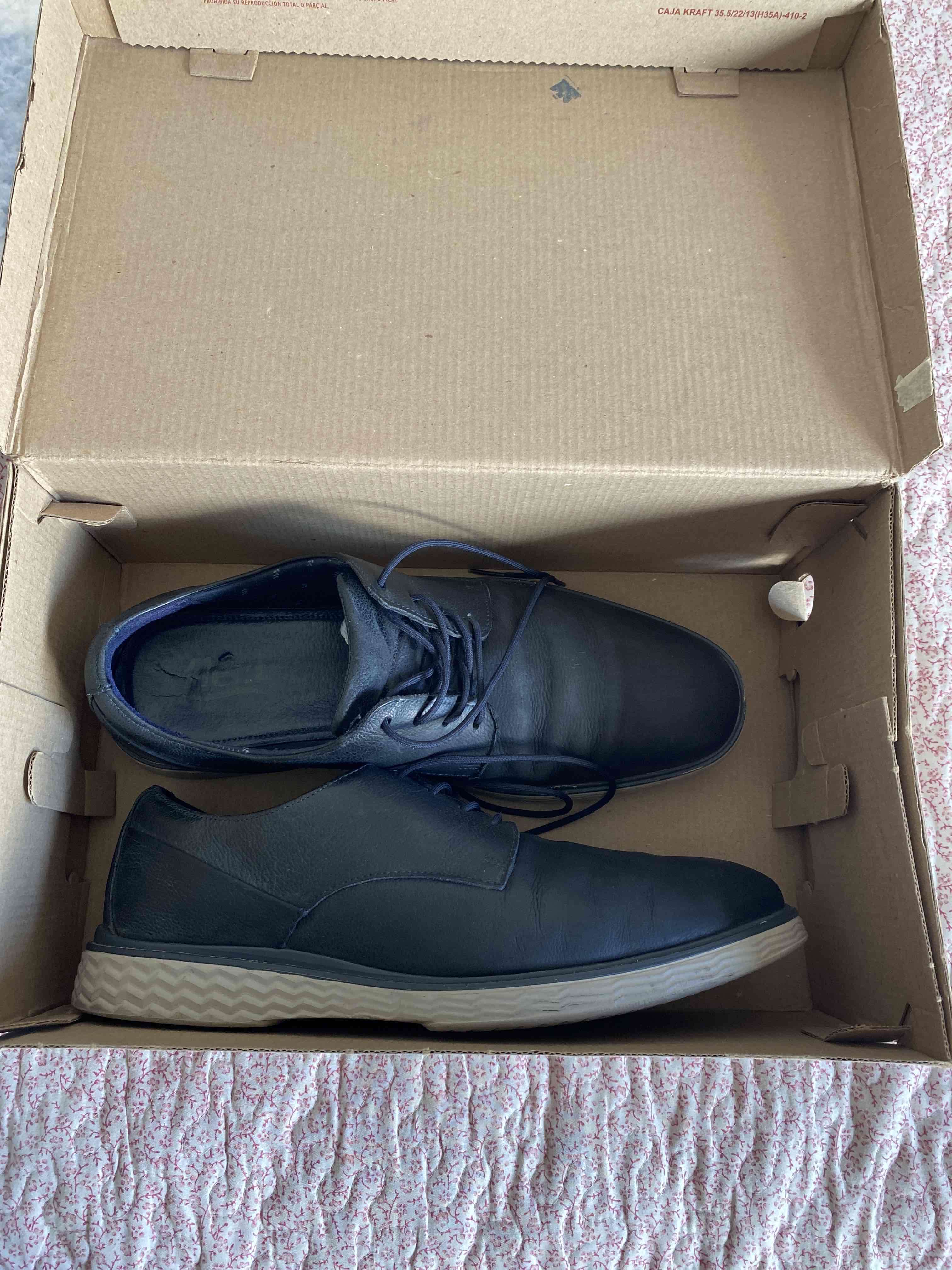 Zapatos de cuero azul Flexi - 3