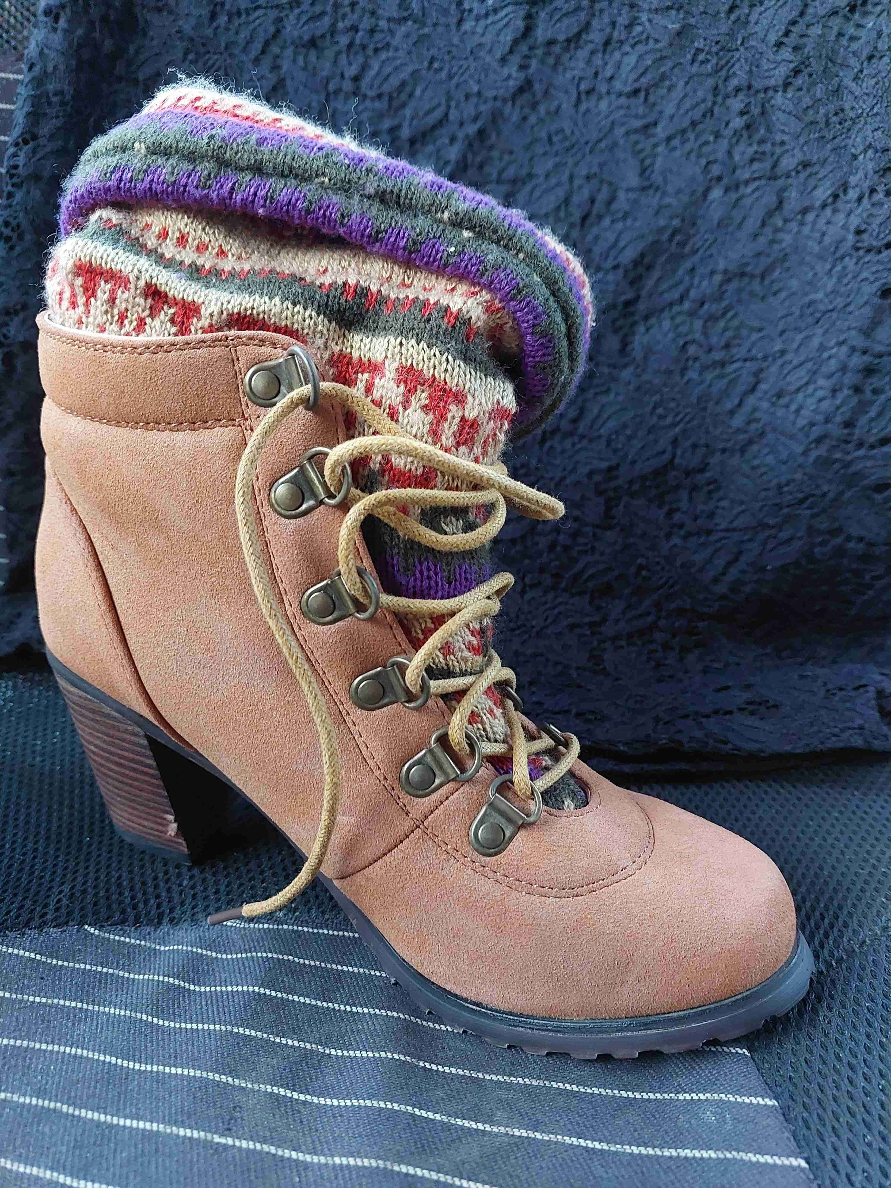 Botines de tacón marrones - miniatura 3