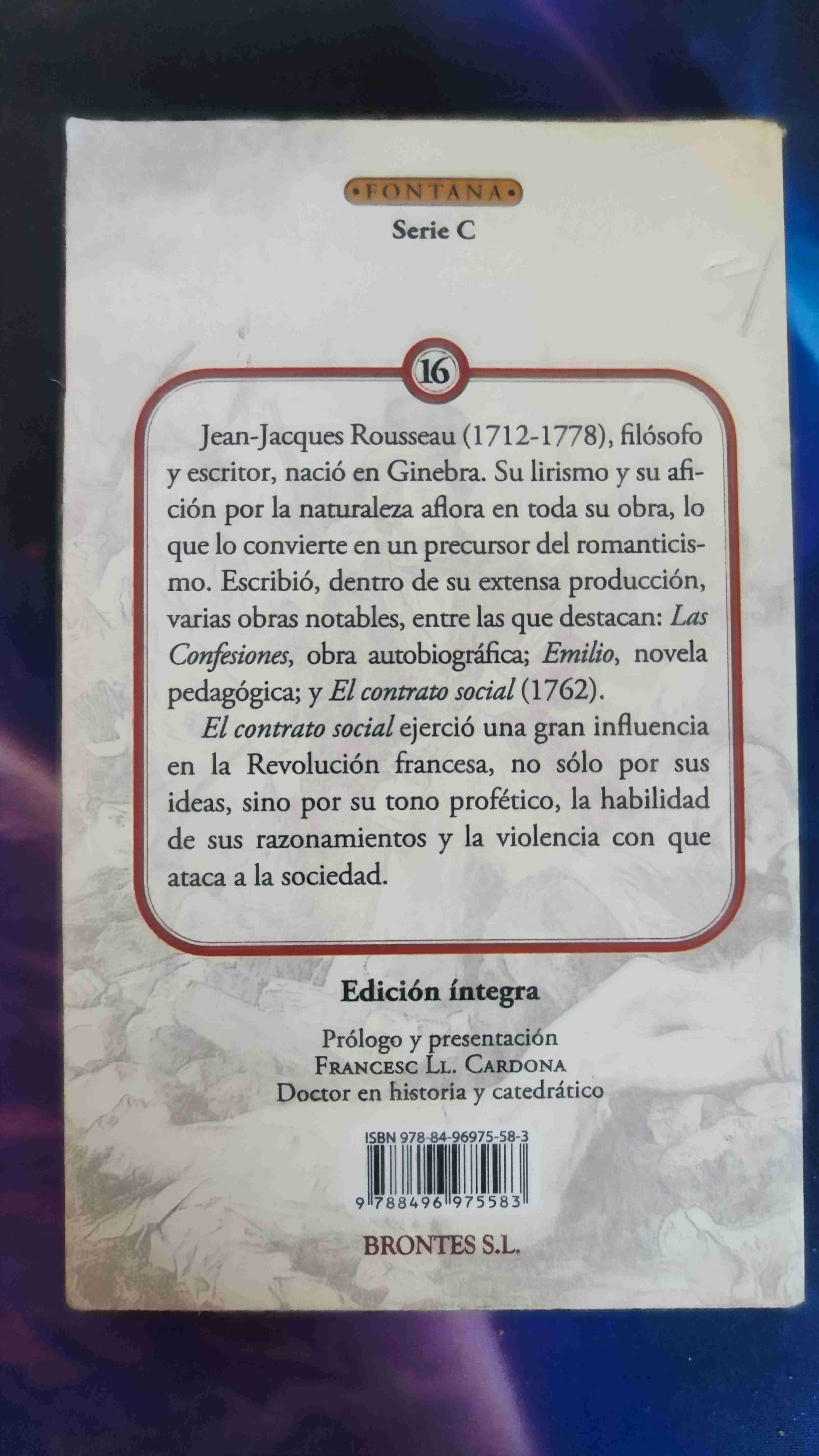 Libro 'El contrato social' Rousseau - miniatura 3