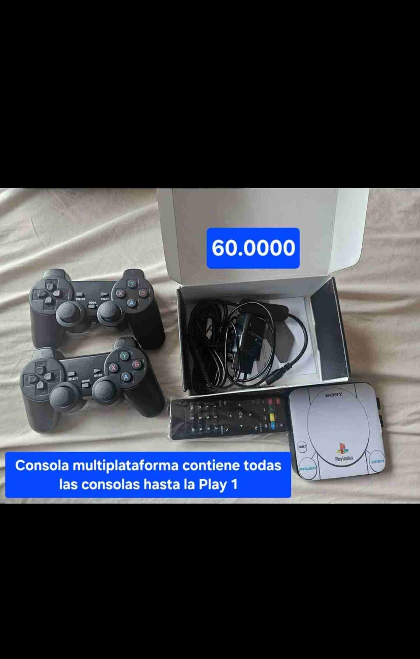 Consola retro multijuegos con controles