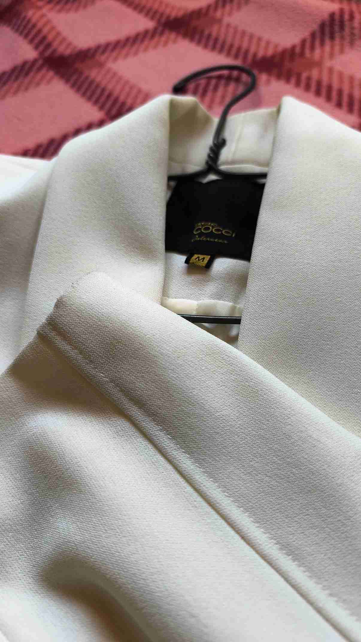 Blazer blanco mujer Cocci talla M - miniatura 2