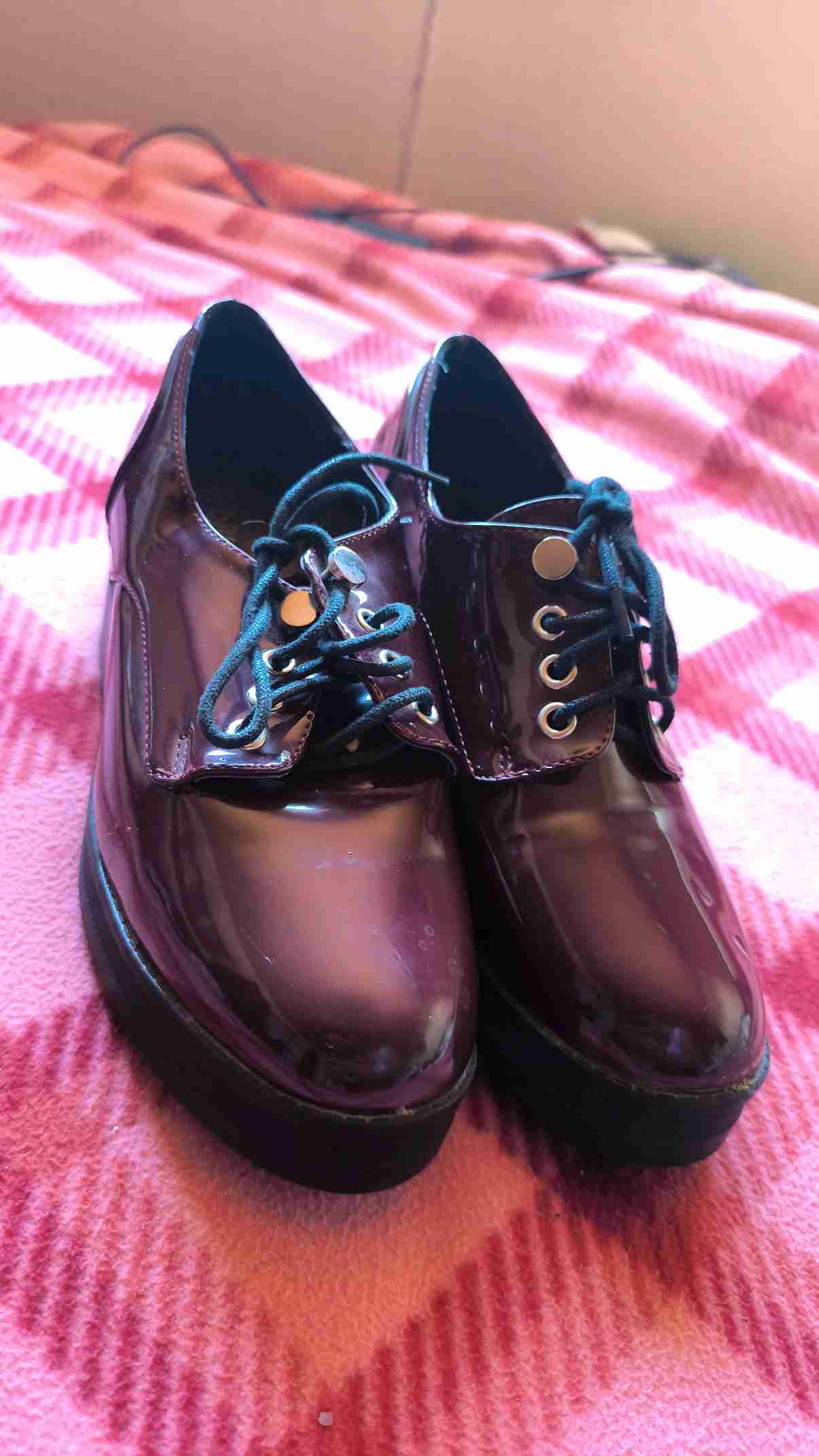 Zapatos de charol burdeos 39 - miniatura 2