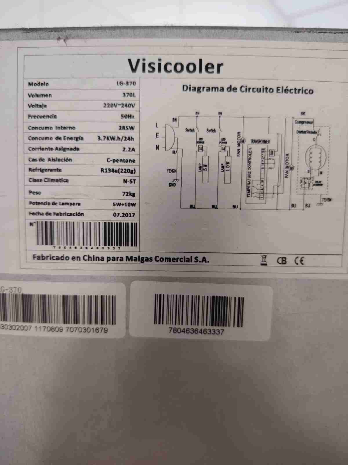 Refrigerador vitrinas de pie MAIGAS lg 370 litros - 5
