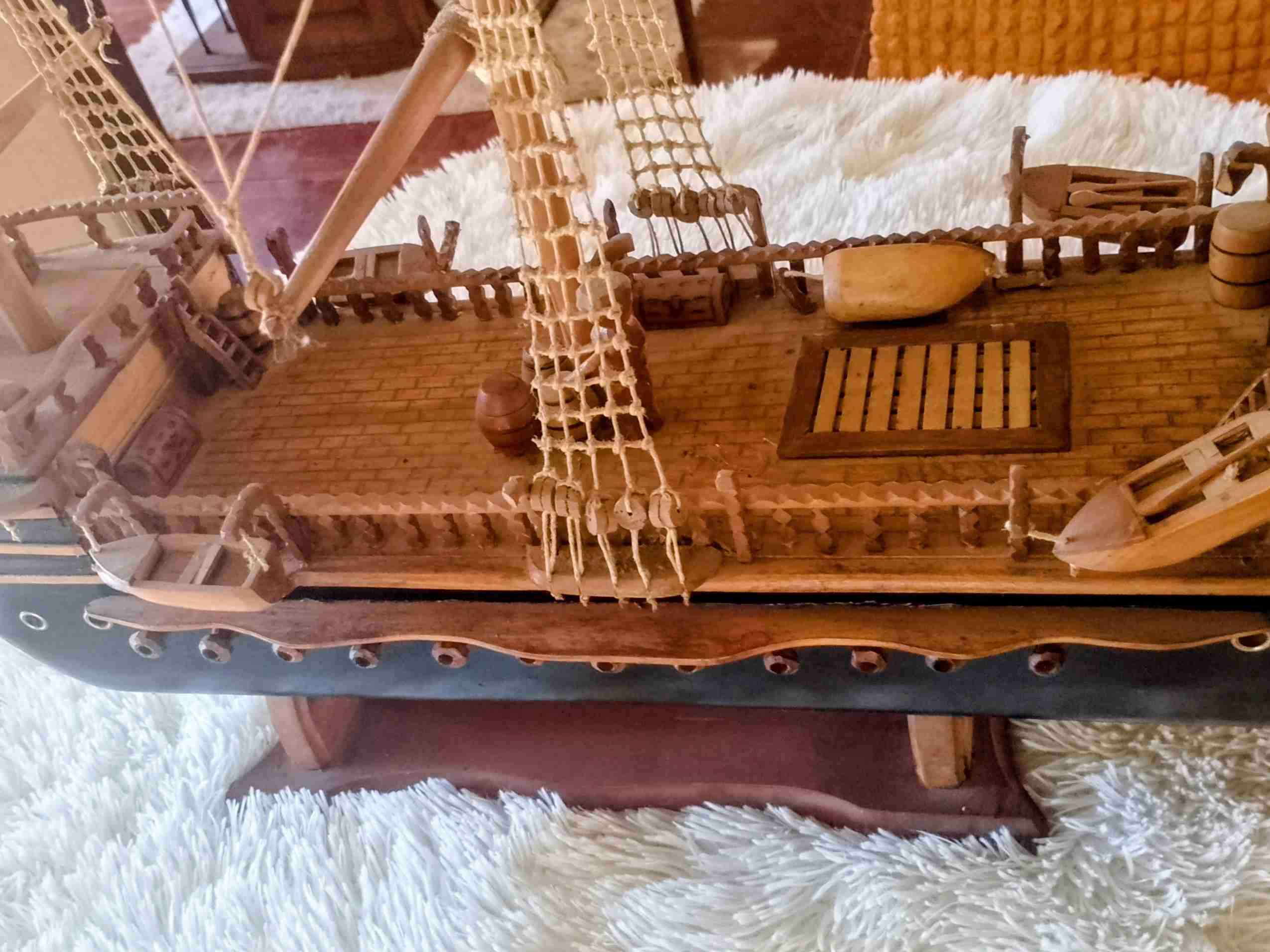 Modelo de barco a vela vintage - miniatura 4
