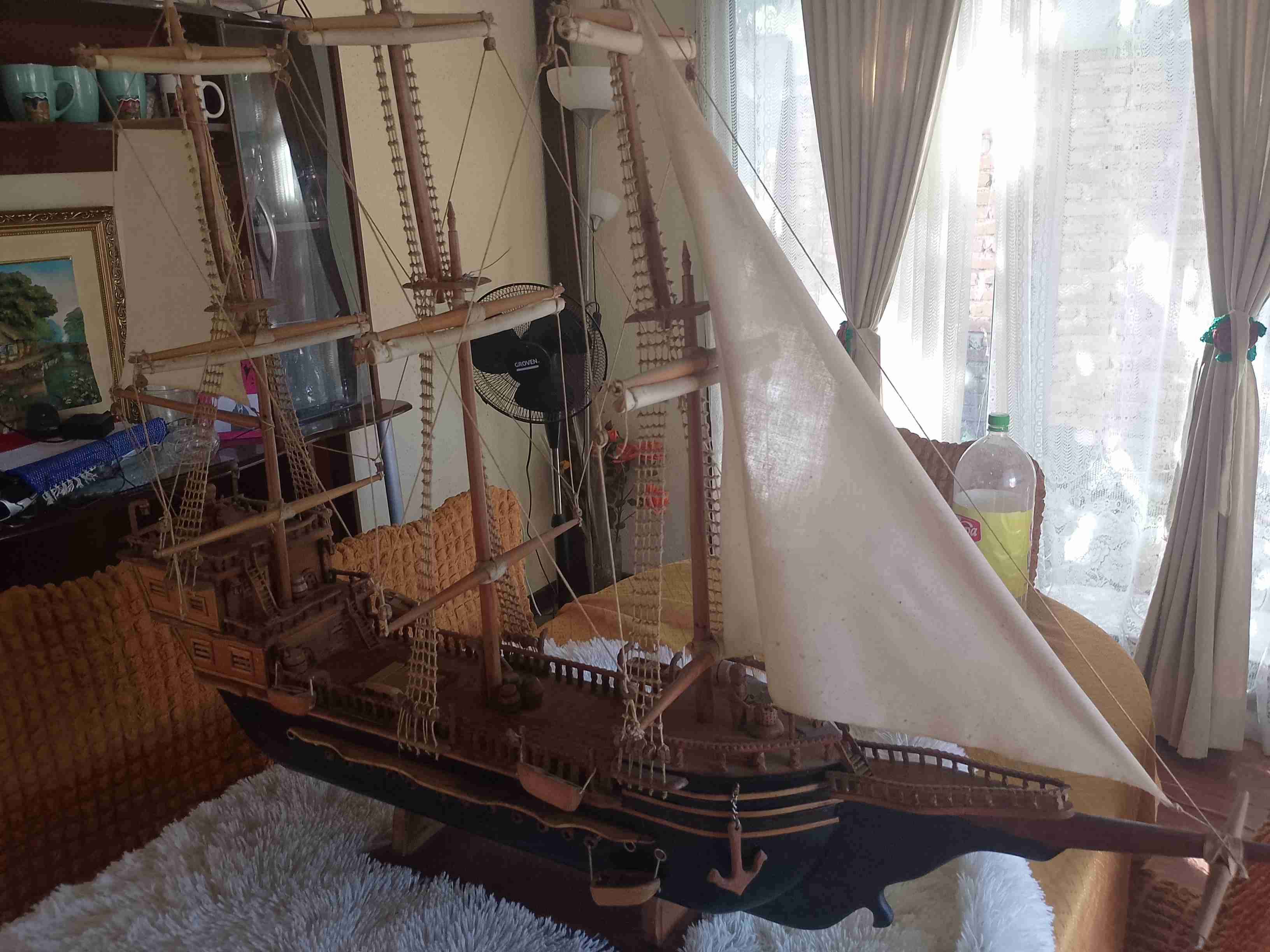 Modelo de barco a vela vintage - miniatura 5