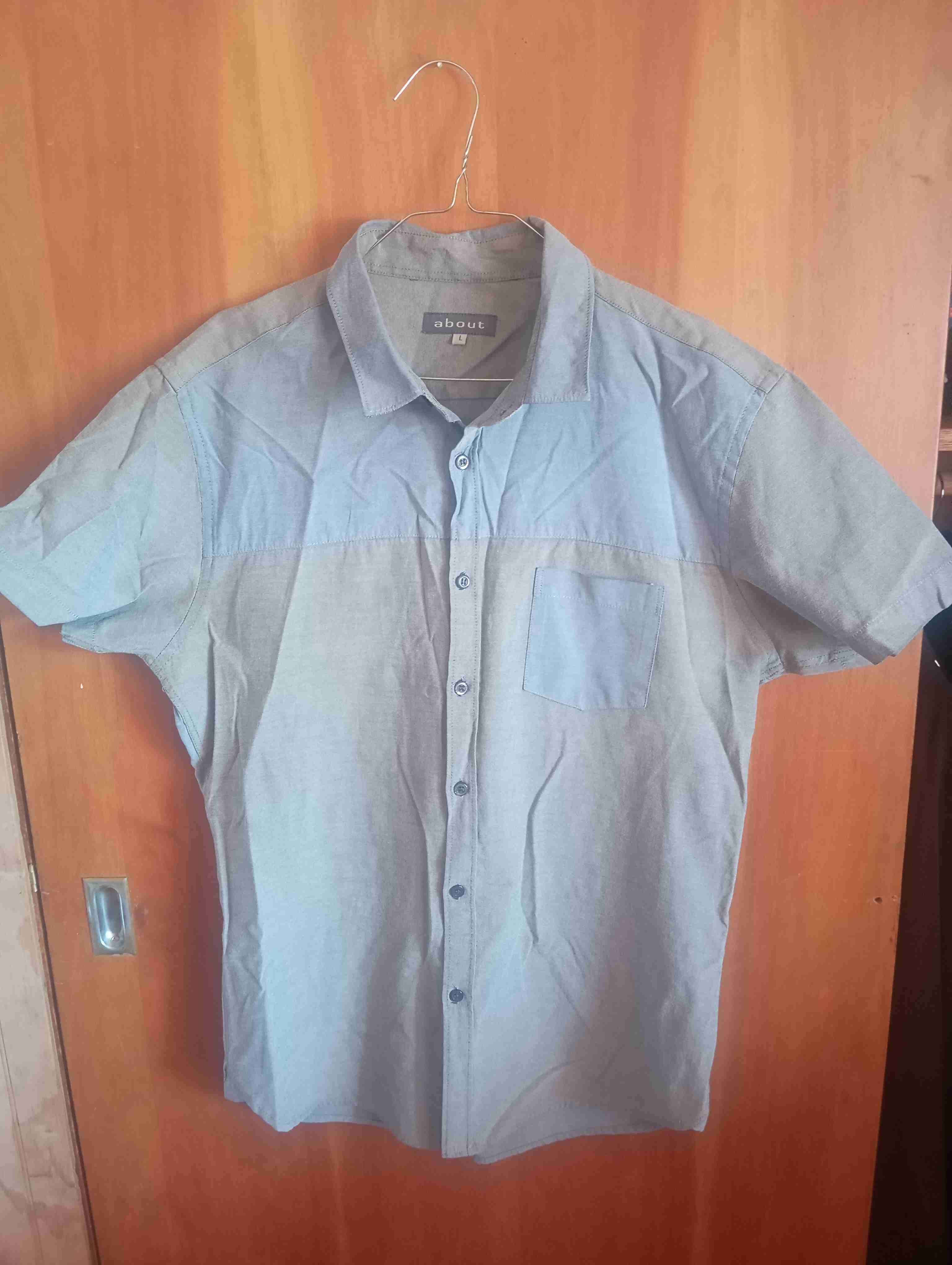 Camisa casual gris