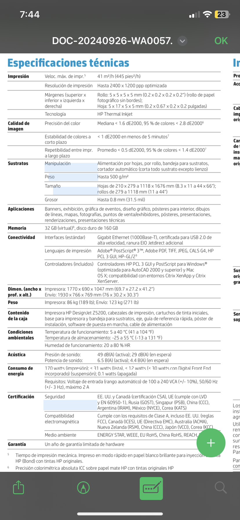 Impresora plotter HP grande - miniatura 4