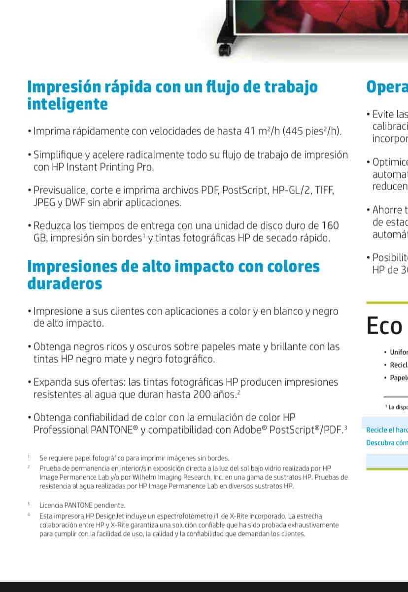 Impresora plotter HP grande - miniatura 5