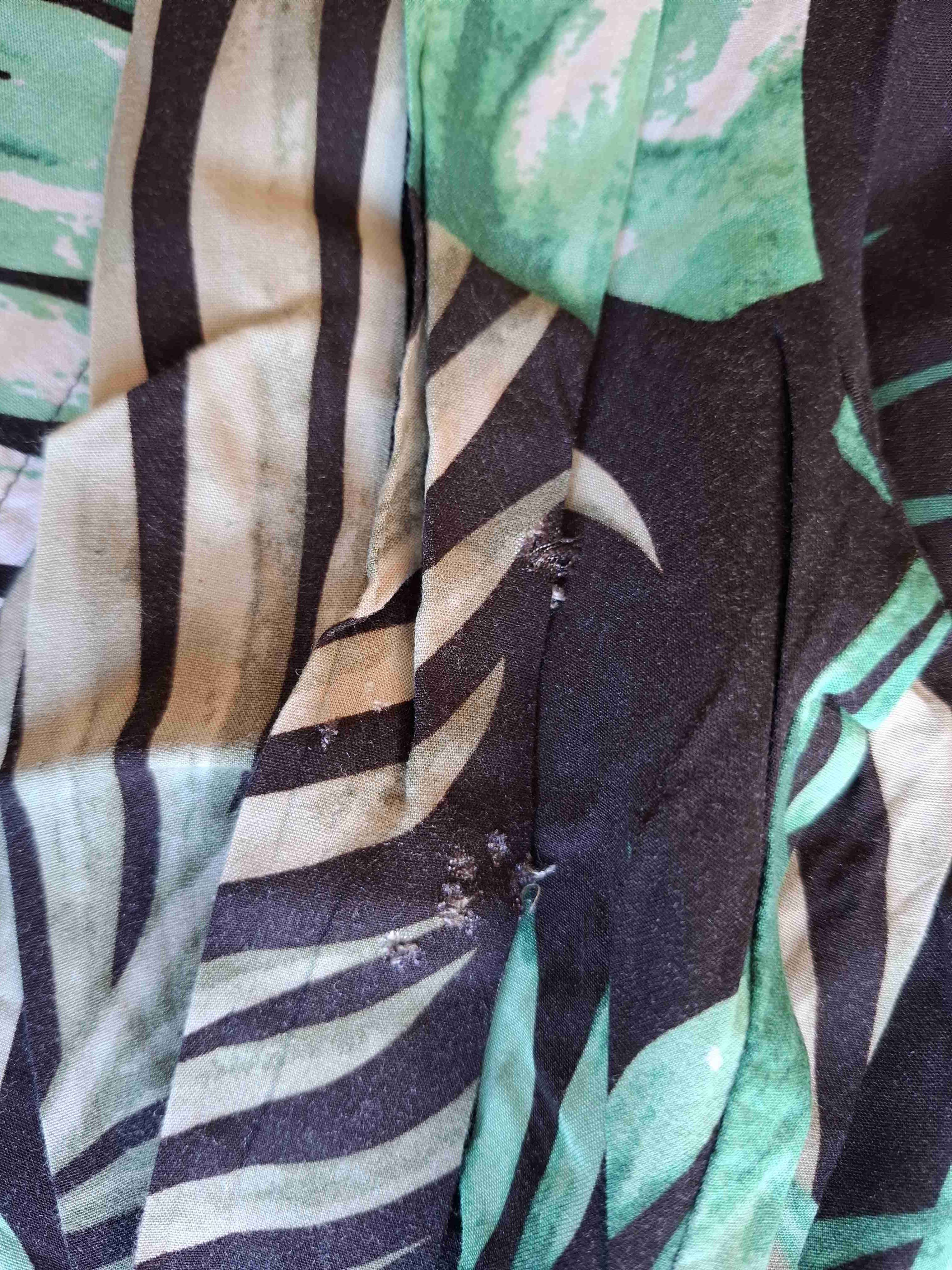 Pantalón palazzo estampado tropical - miniatura 2