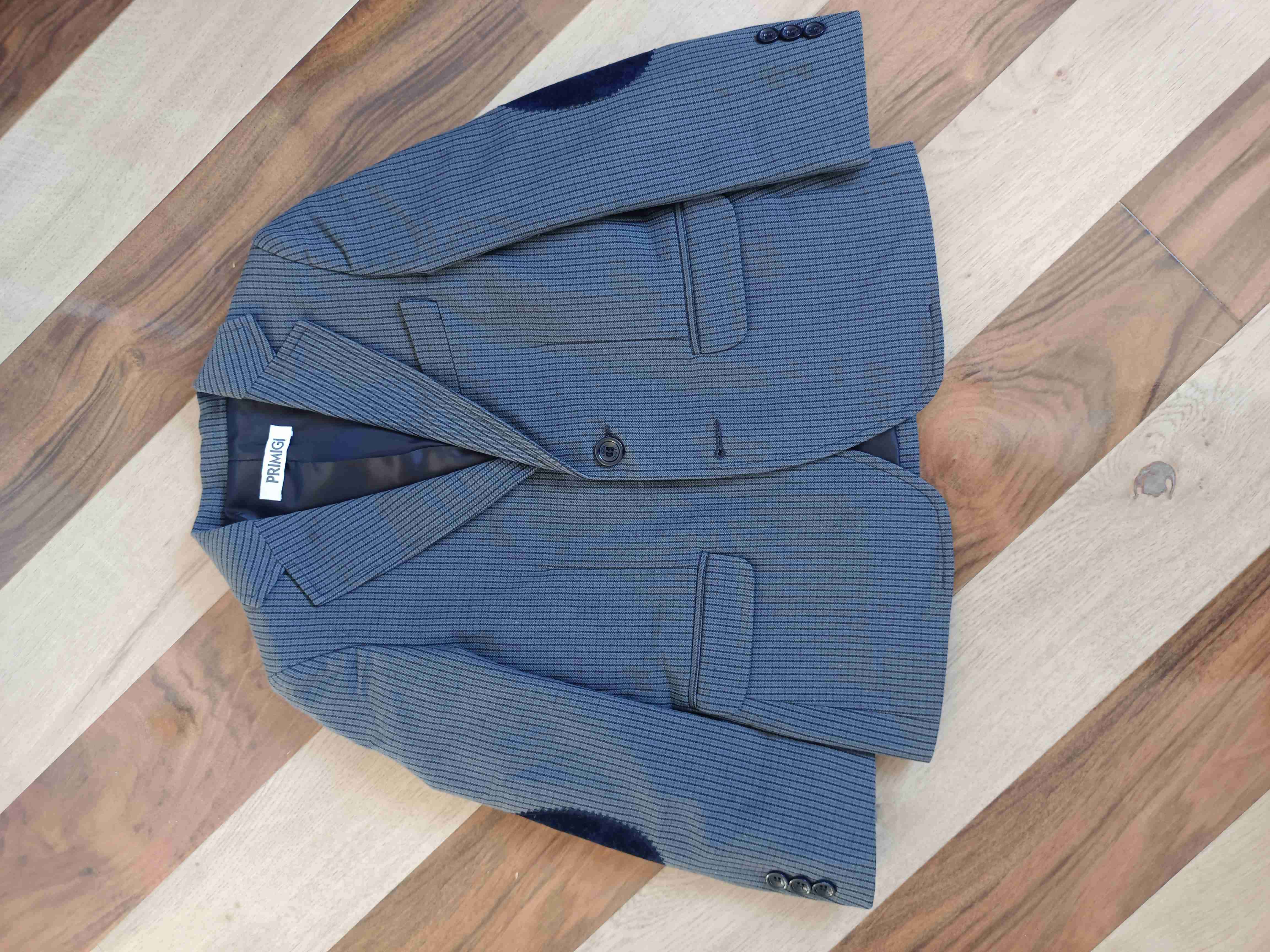 Blazer rayado gris niño - miniatura 2