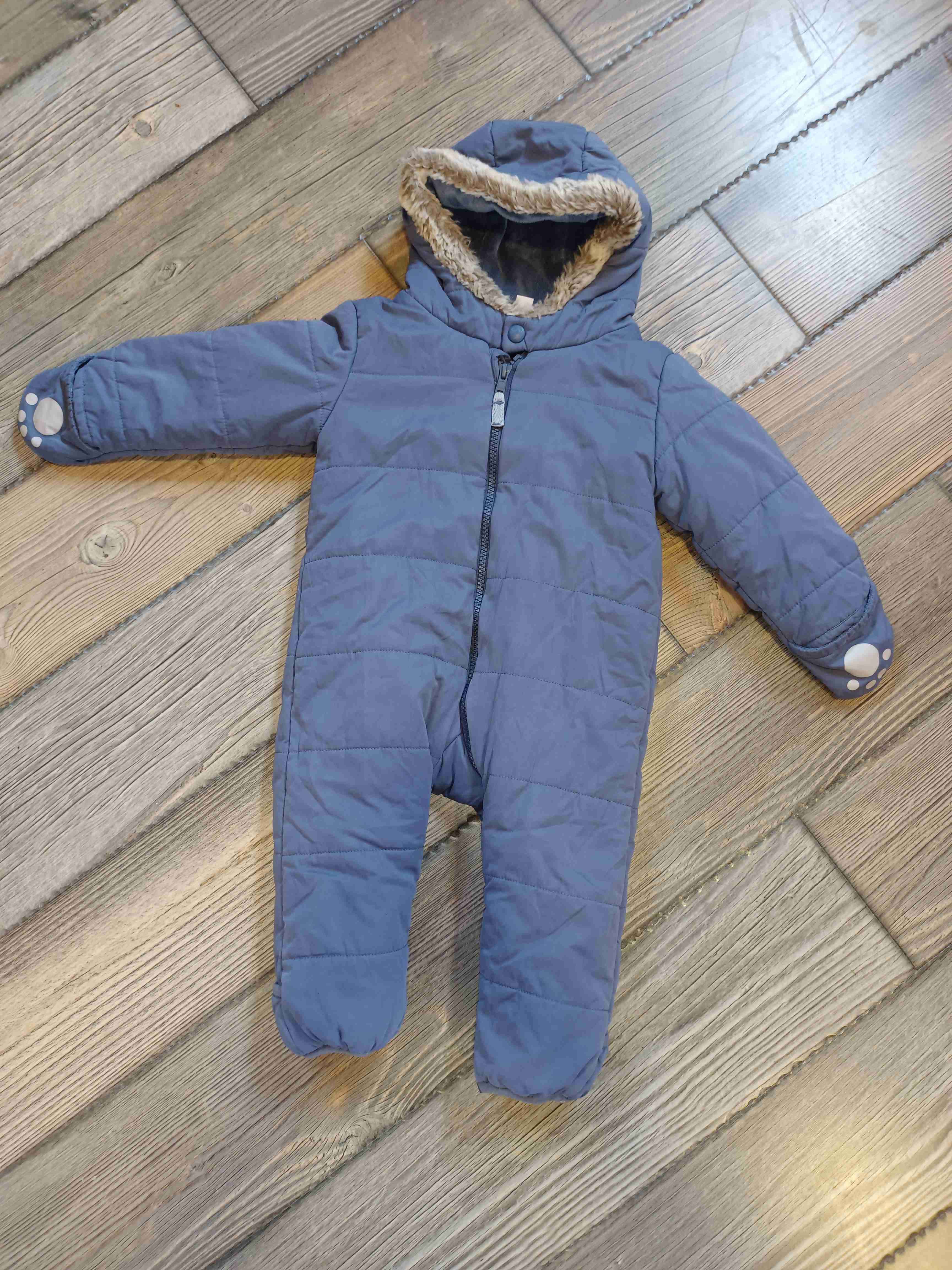 Enterito acolchado azul bebé