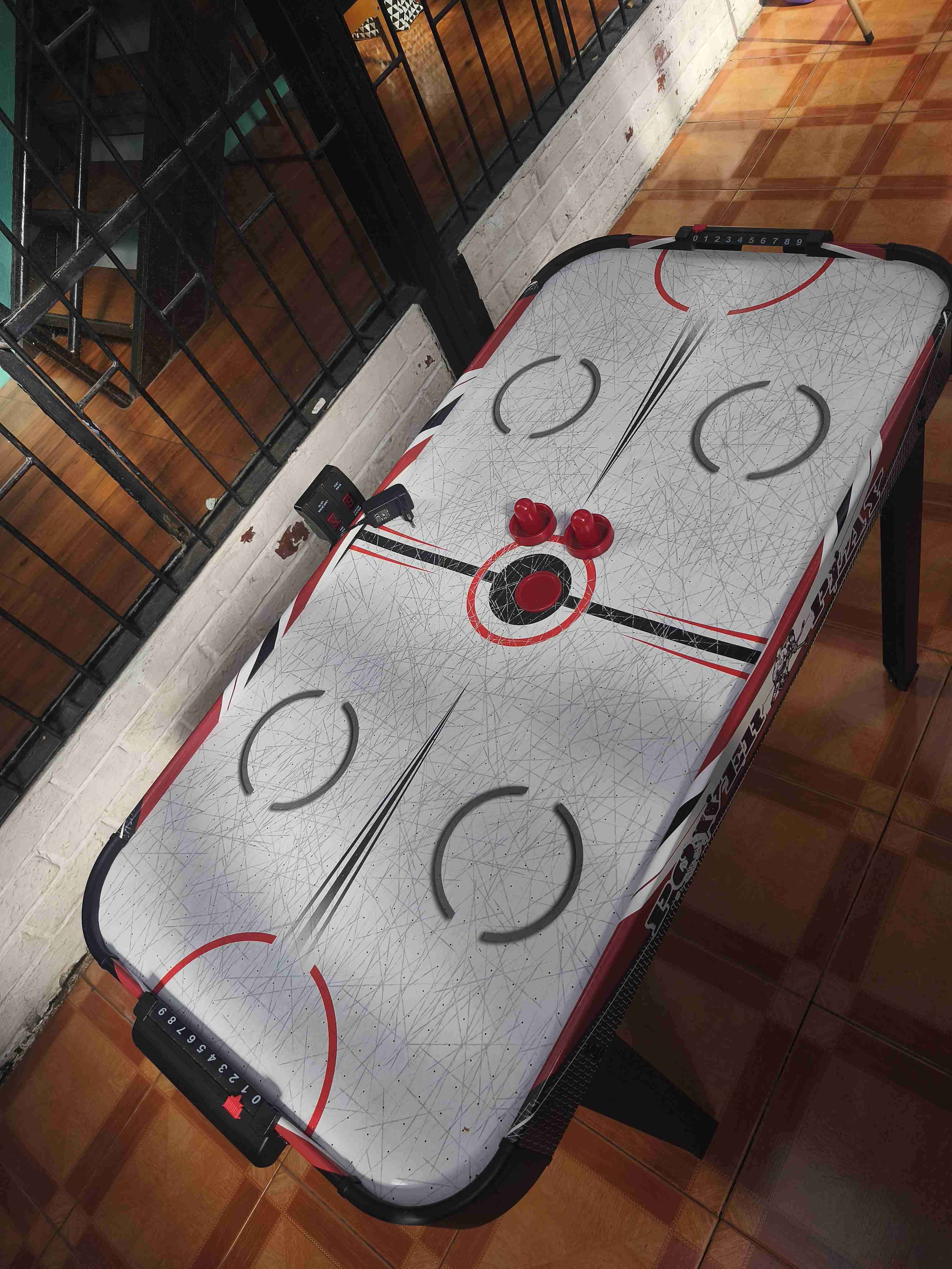 Mesa de air hockey portátil