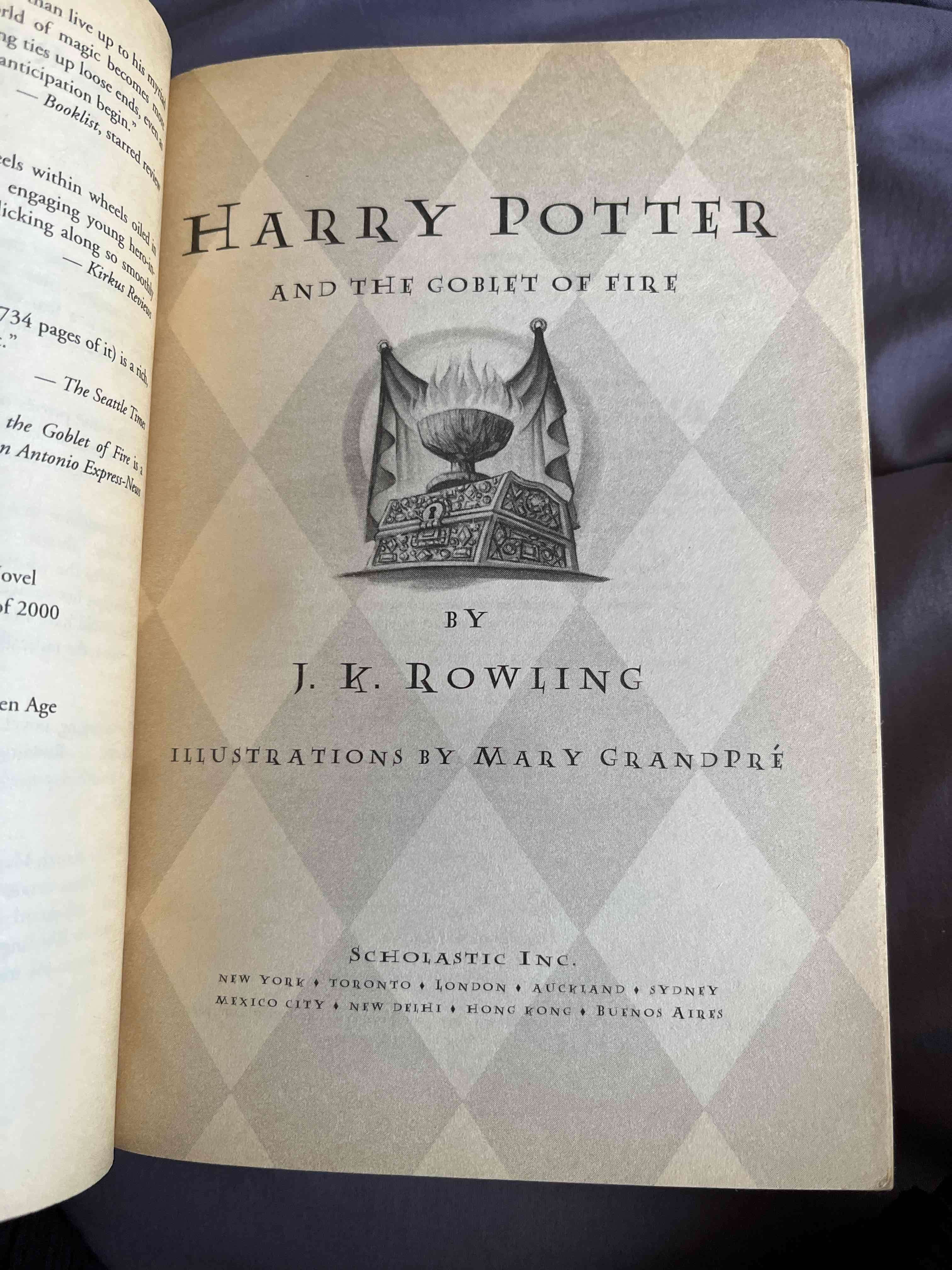 Libro Harry Potter y el Cáliz de Fuego - miniatura 3