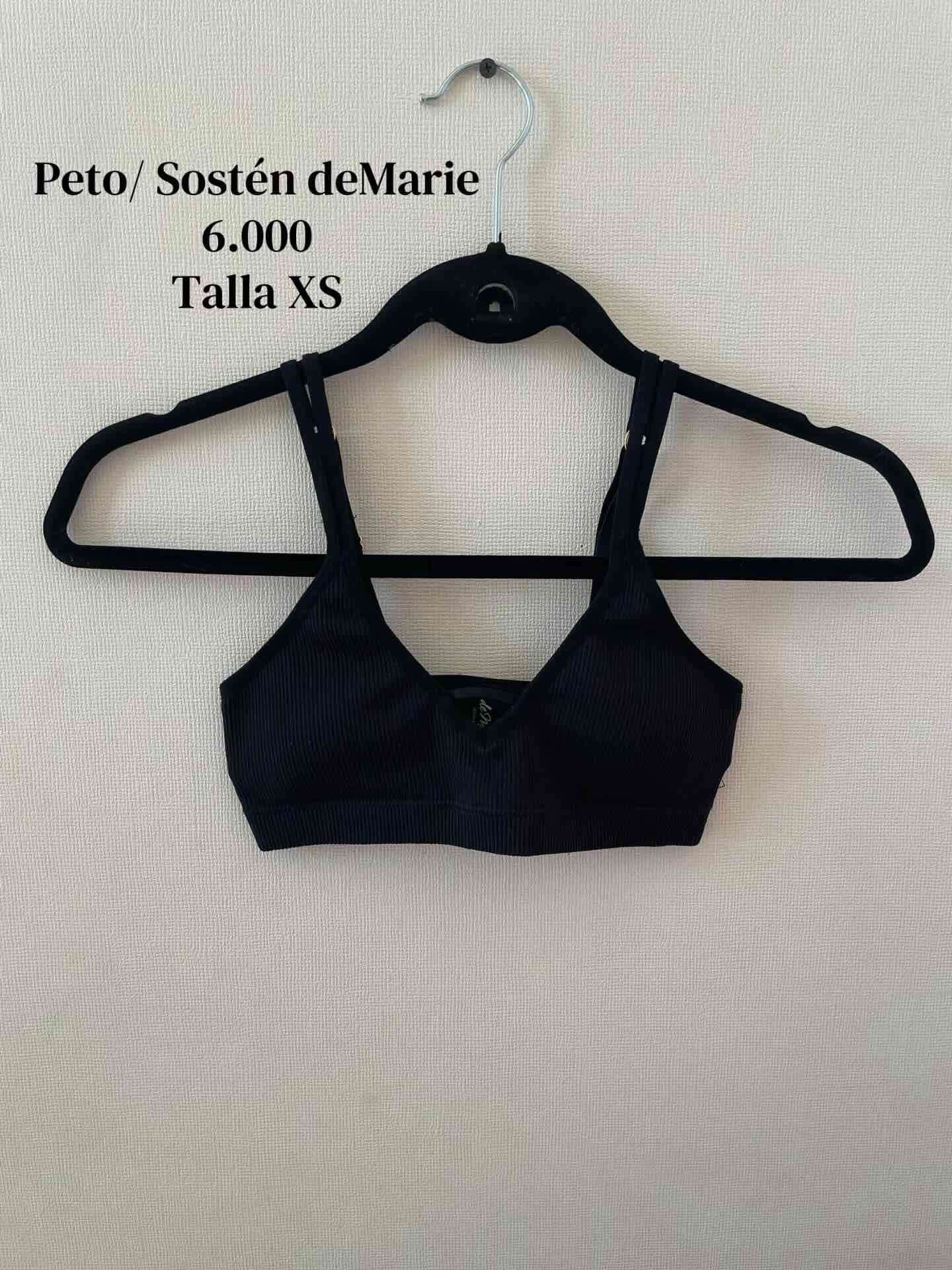 Peto/Sosten negro deMarie