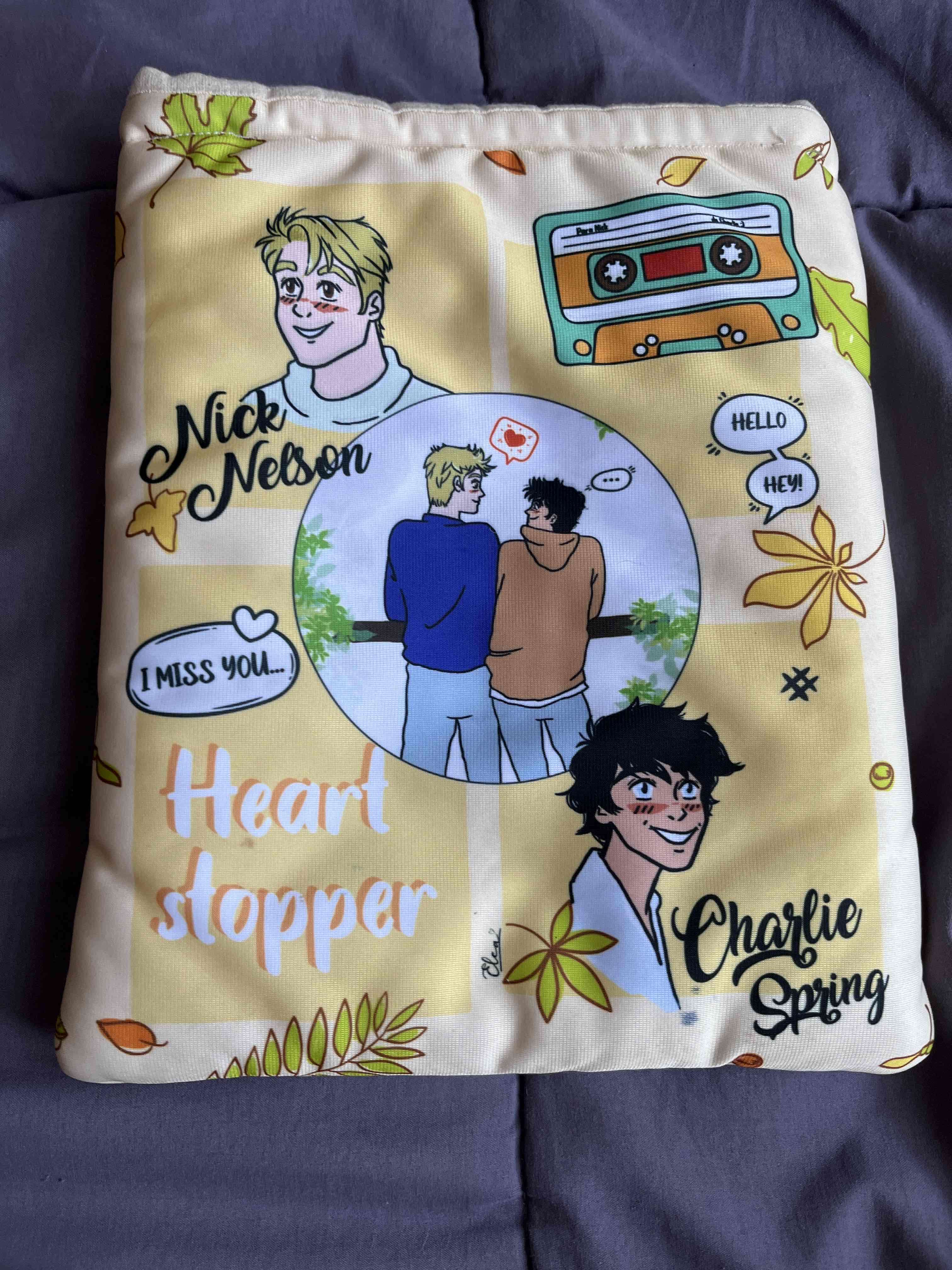 Funda de libro de Heartstopper