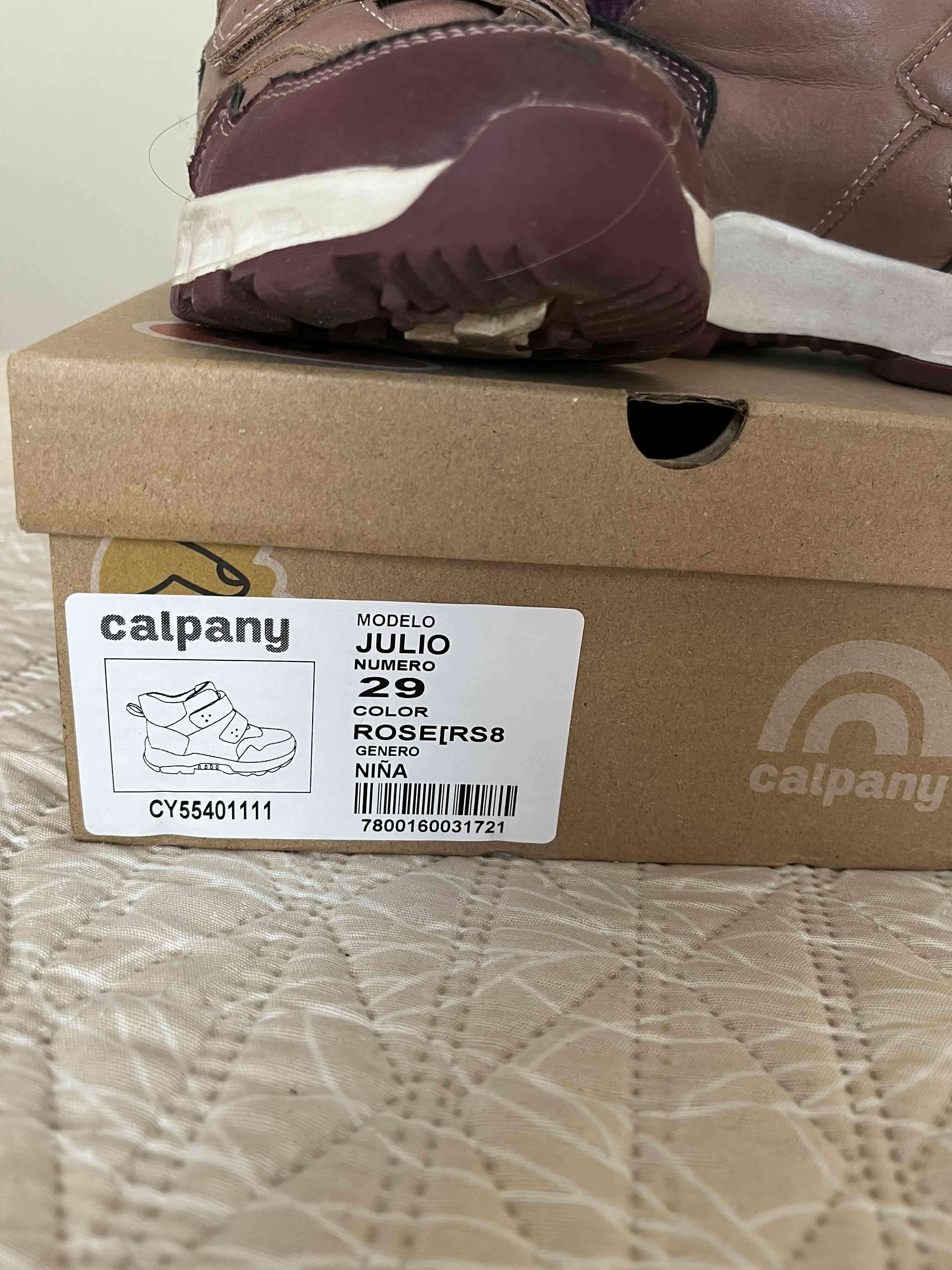 Botines rosados infantiles Calpany - miniatura 3