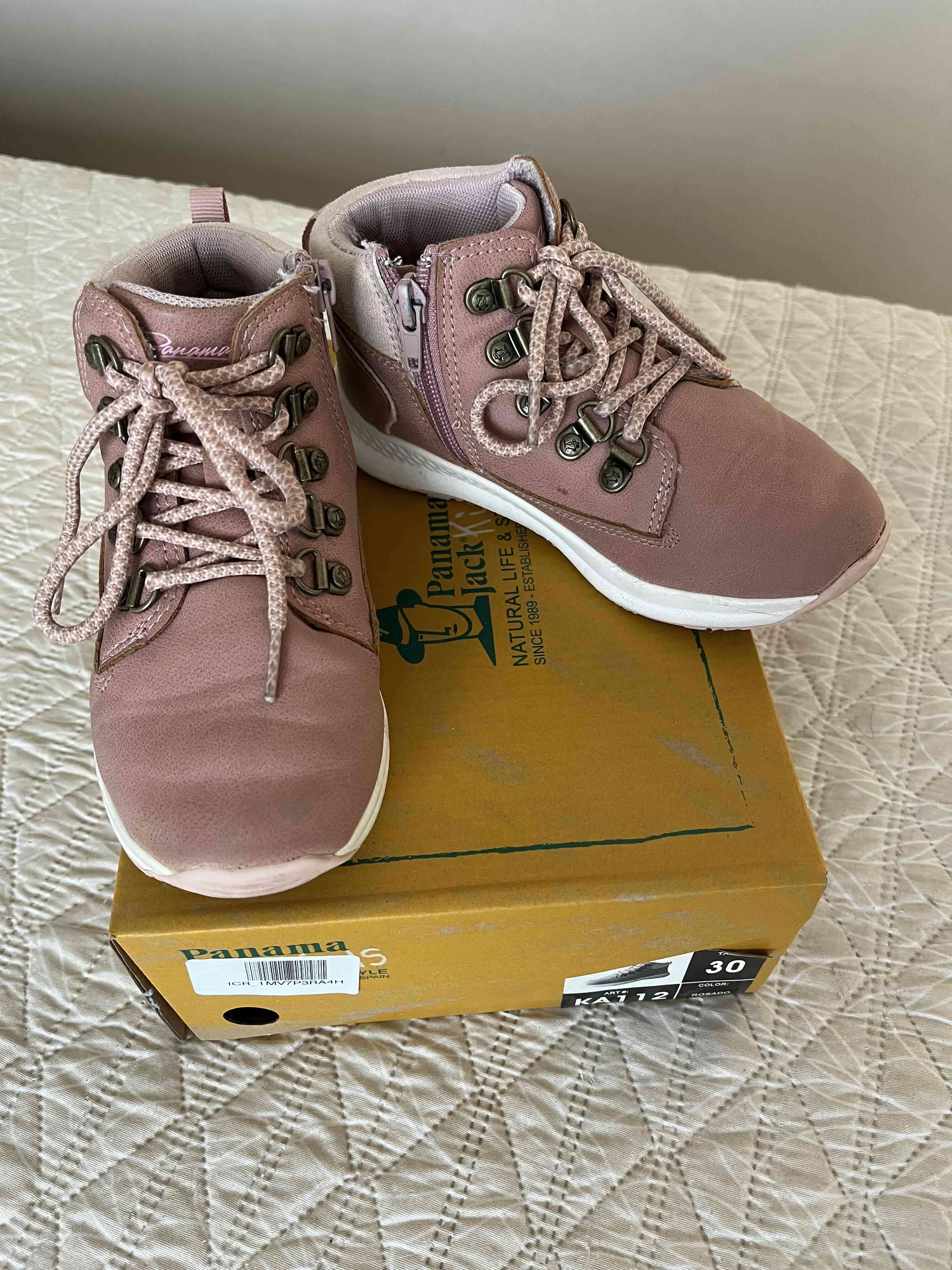 Botas rosadas tallas 30 para niñas - miniatura 2