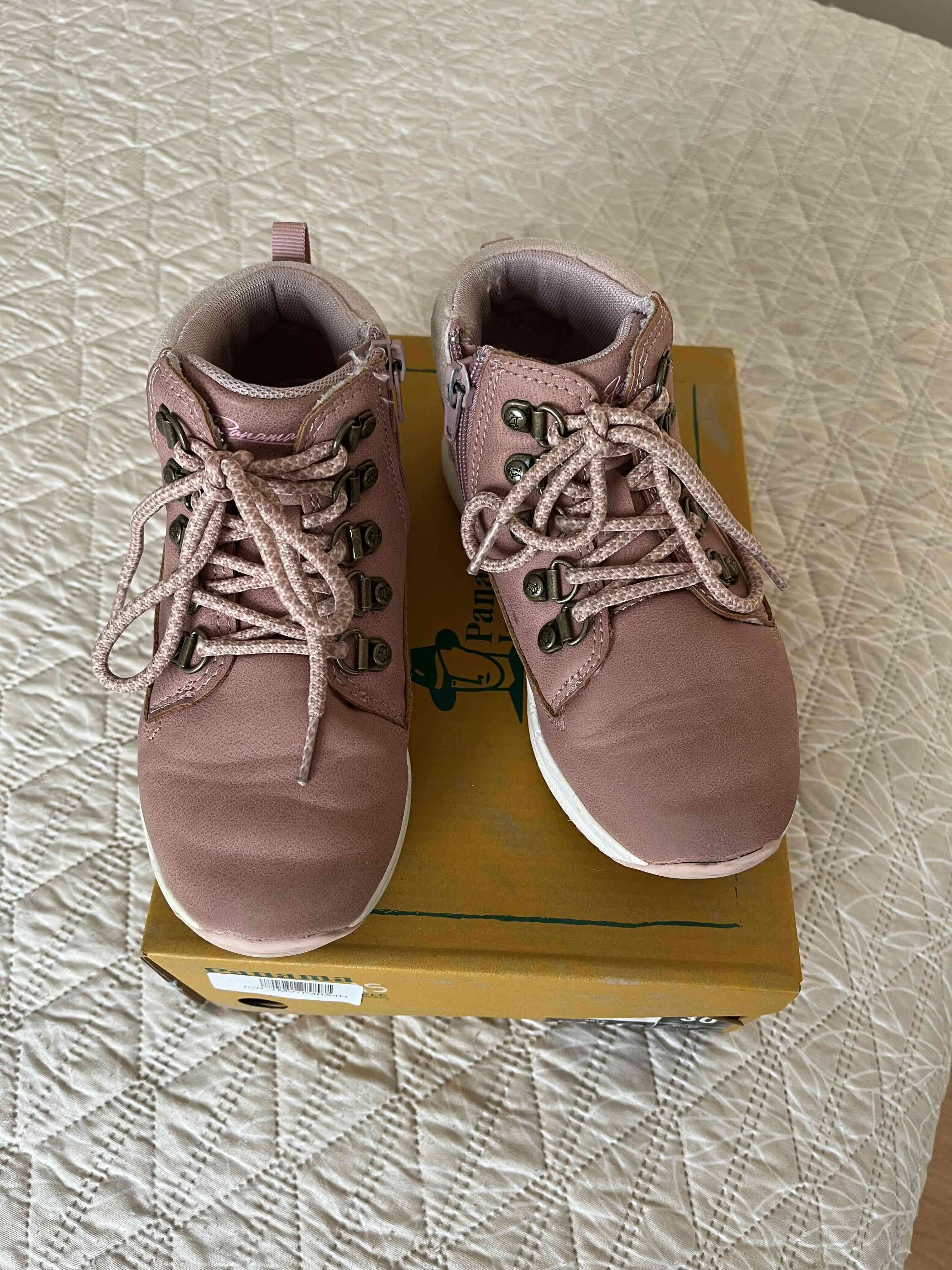 Botas rosadas tallas 30 para niñas - miniatura 3