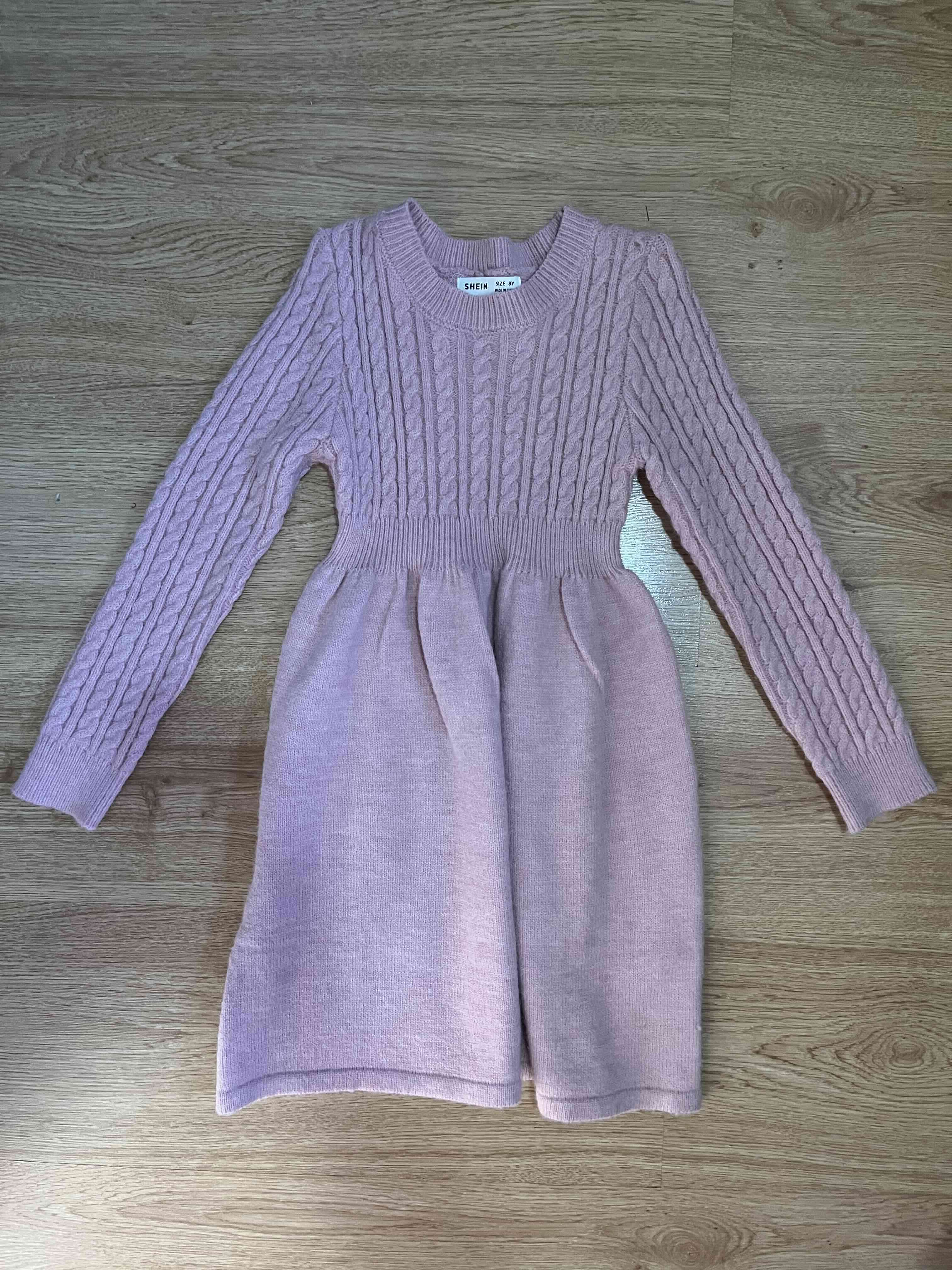 Vestido jersey lila tejido - miniatura 2