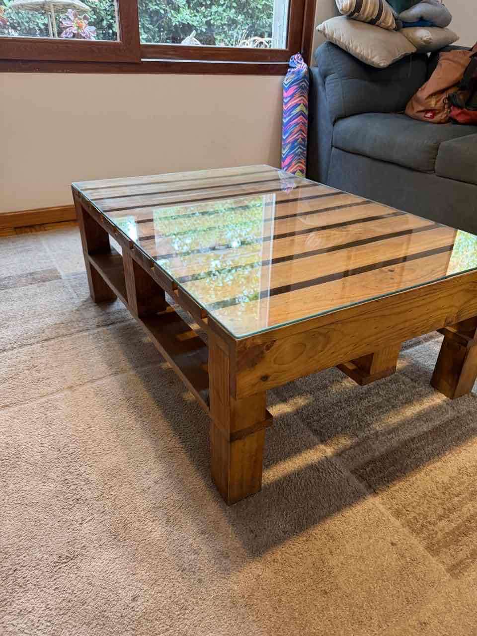 Mesa de centro con vidrio - miniatura 3