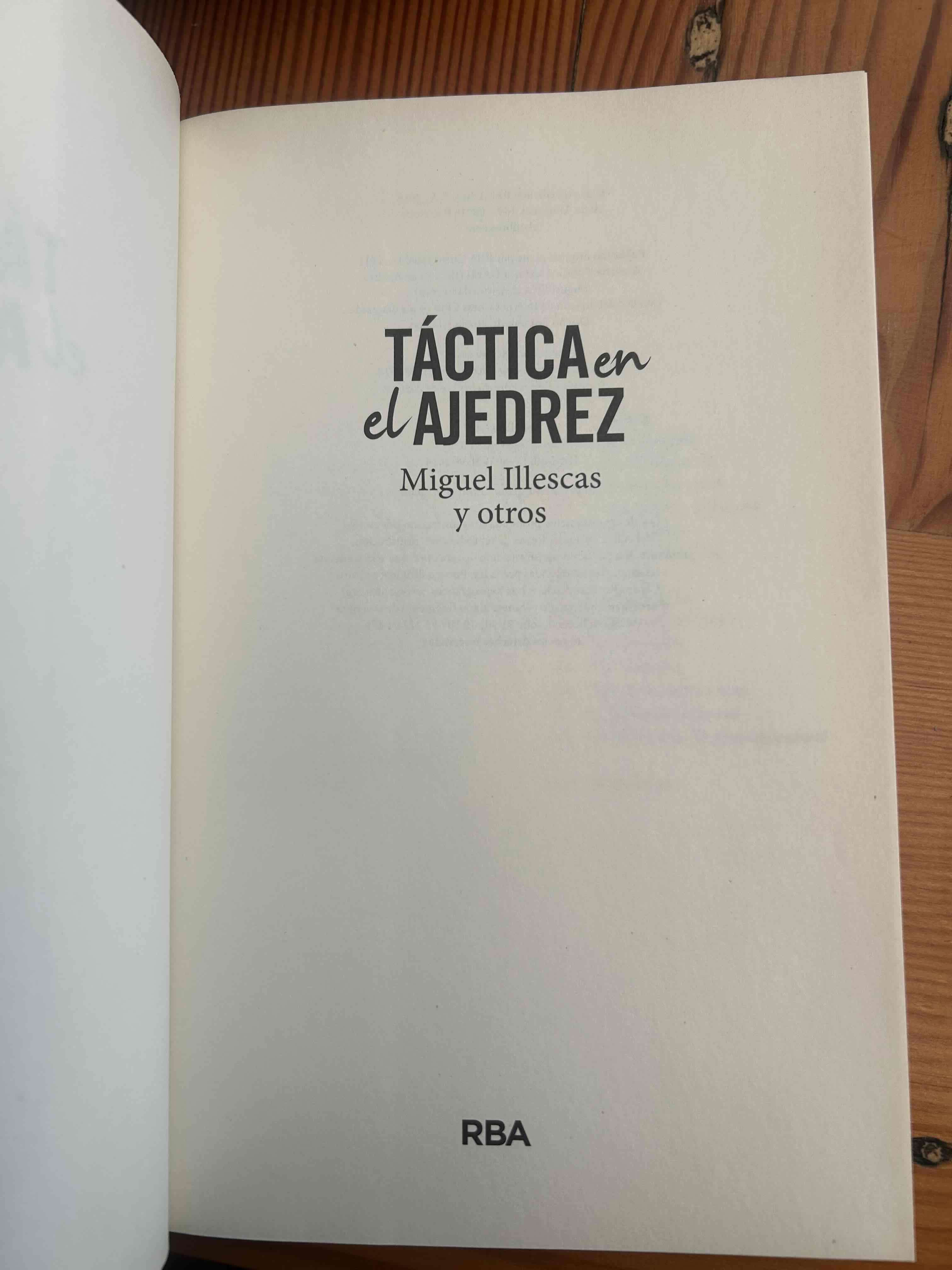 Libro Táctica en el Ajedrez. Miguel Illescas. - miniatura 2