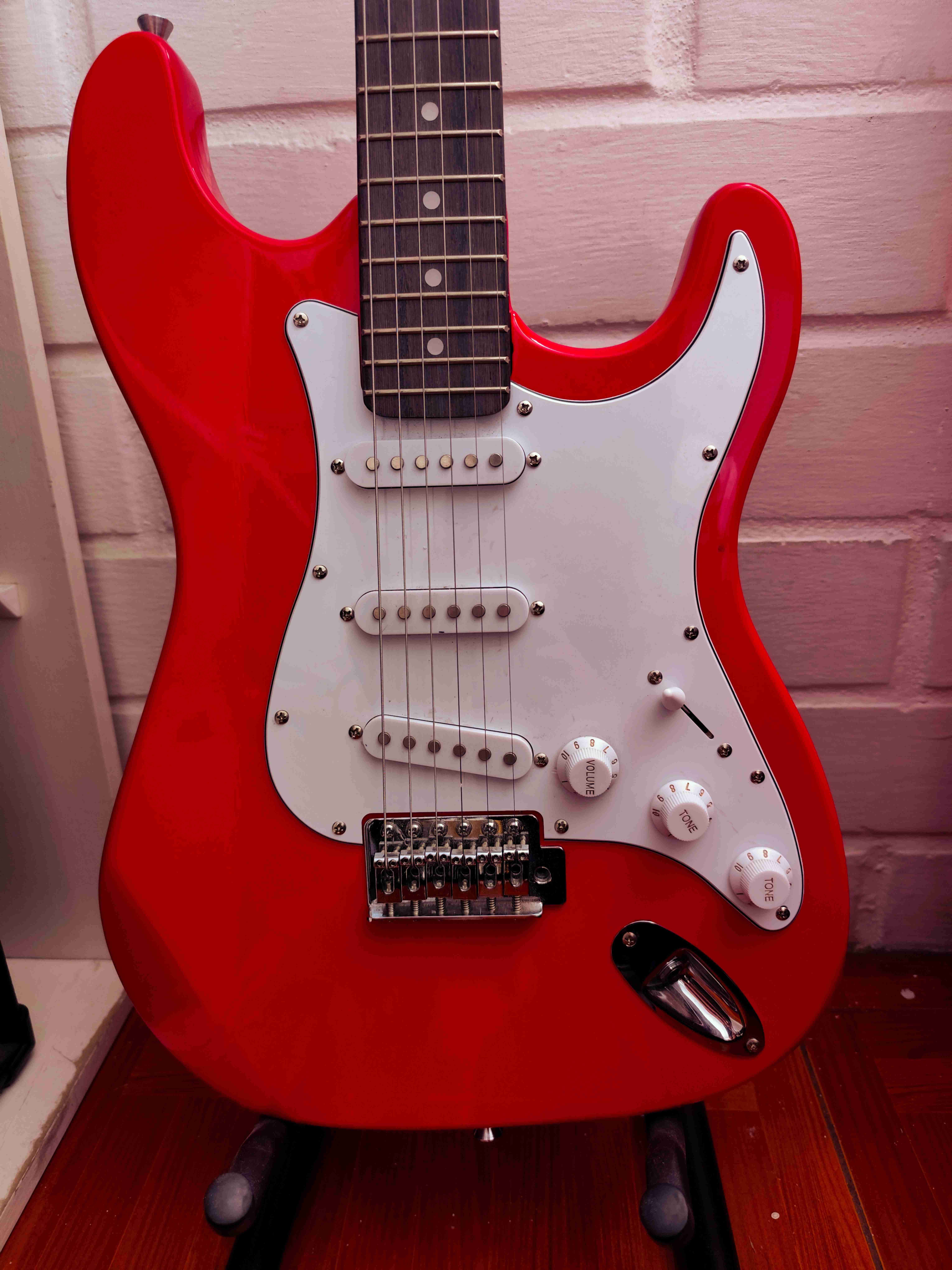 Guitarra eléctrica roja Epic - miniatura 2