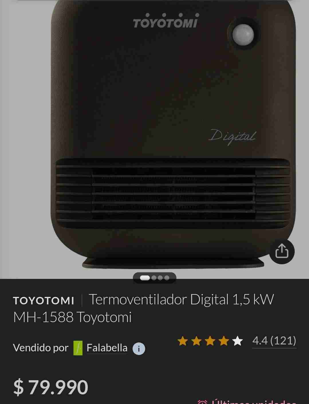 Calefactor digital Toyotomi - miniatura 2