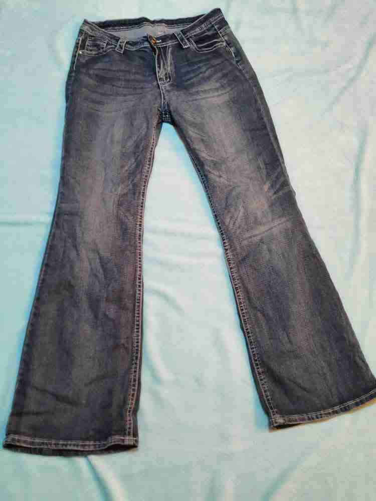 Jeans acampanados azul oscuro - miniatura 2