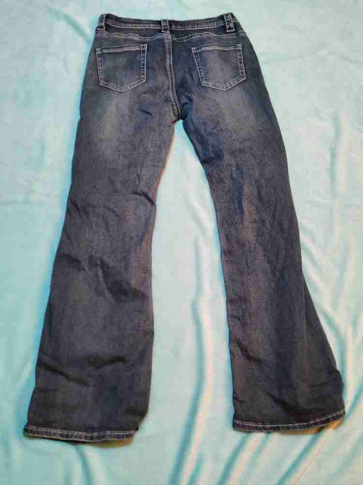 Jeans acampanados azul oscuro - miniatura 4