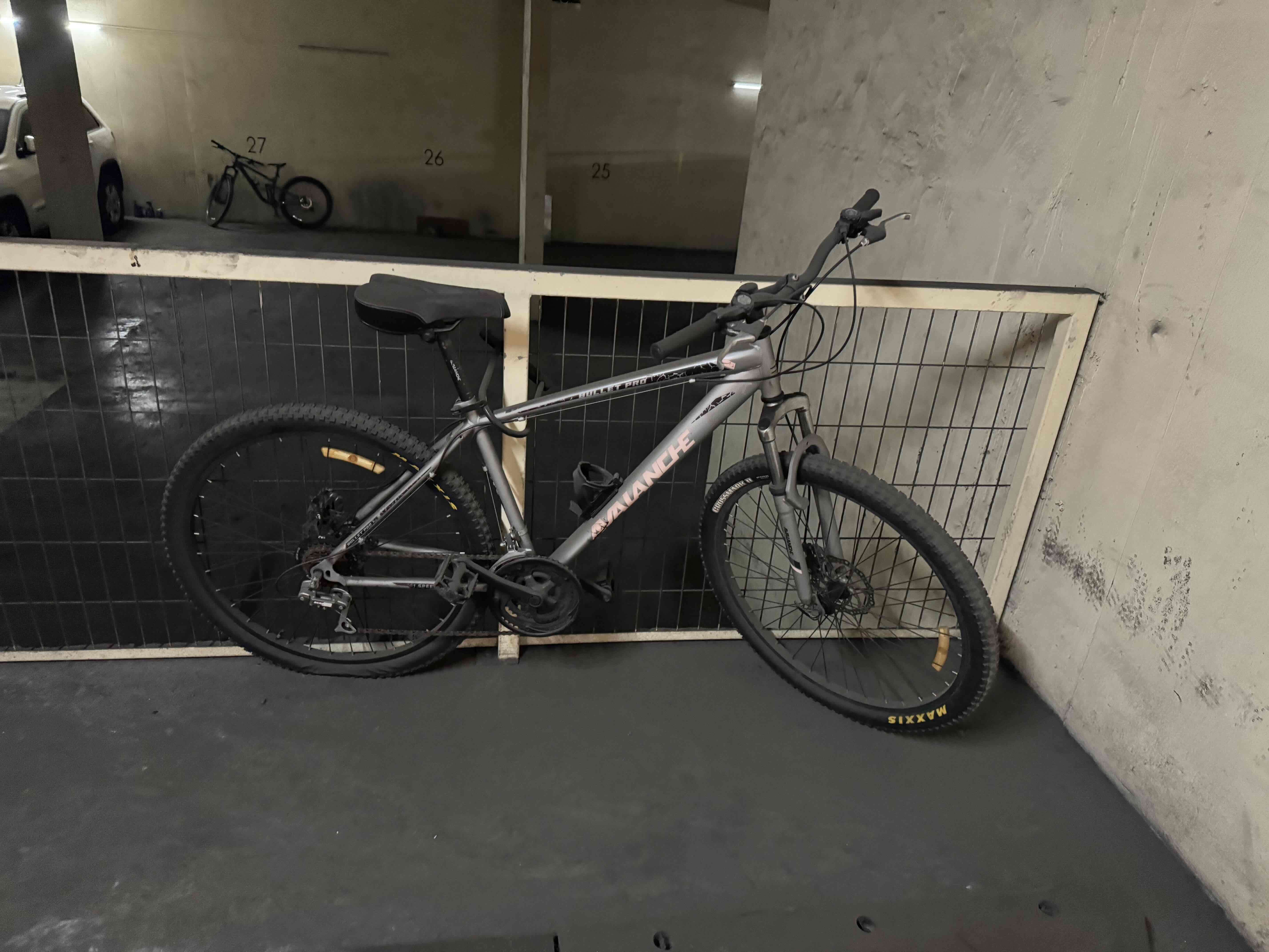 Bicicleta mountain bike gris