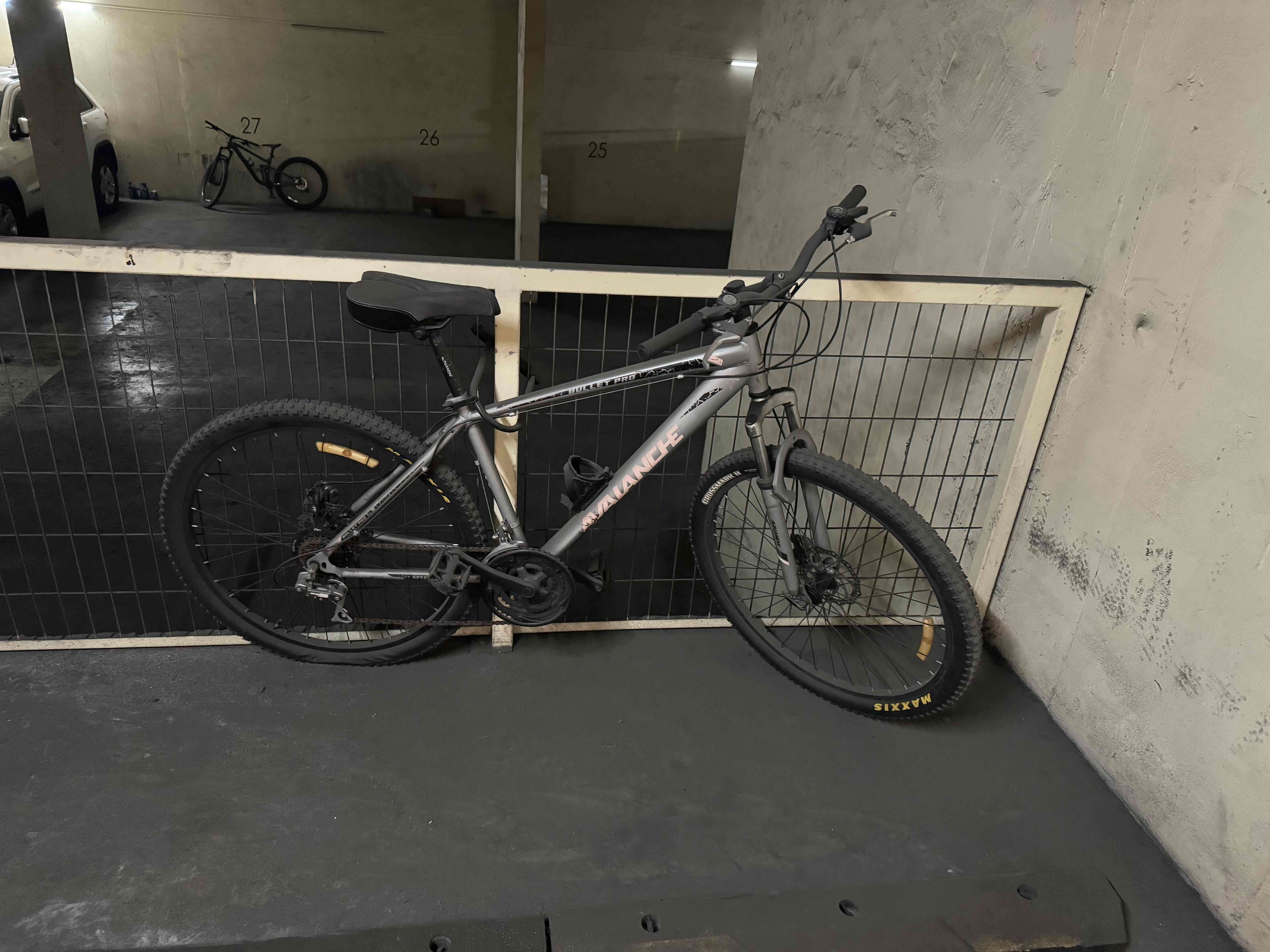 Bicicleta mountain bike gris - miniatura 2