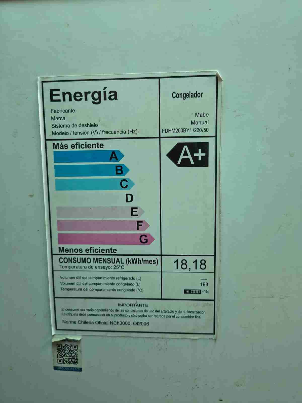 Congelador Mabe A+ blanco - miniatura 3