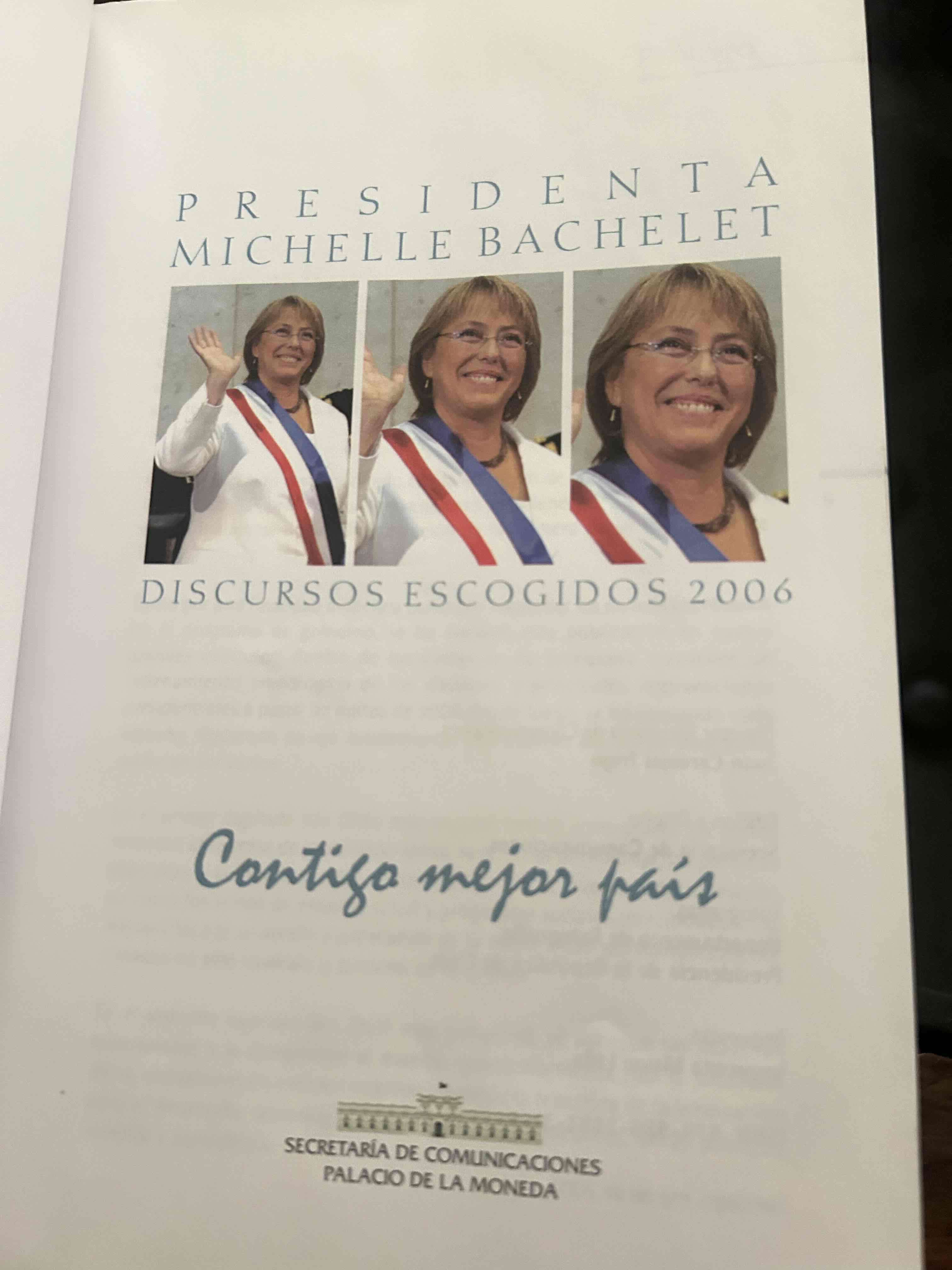 Libro discursos Presidencia Bachelet 2006 - miniatura 2