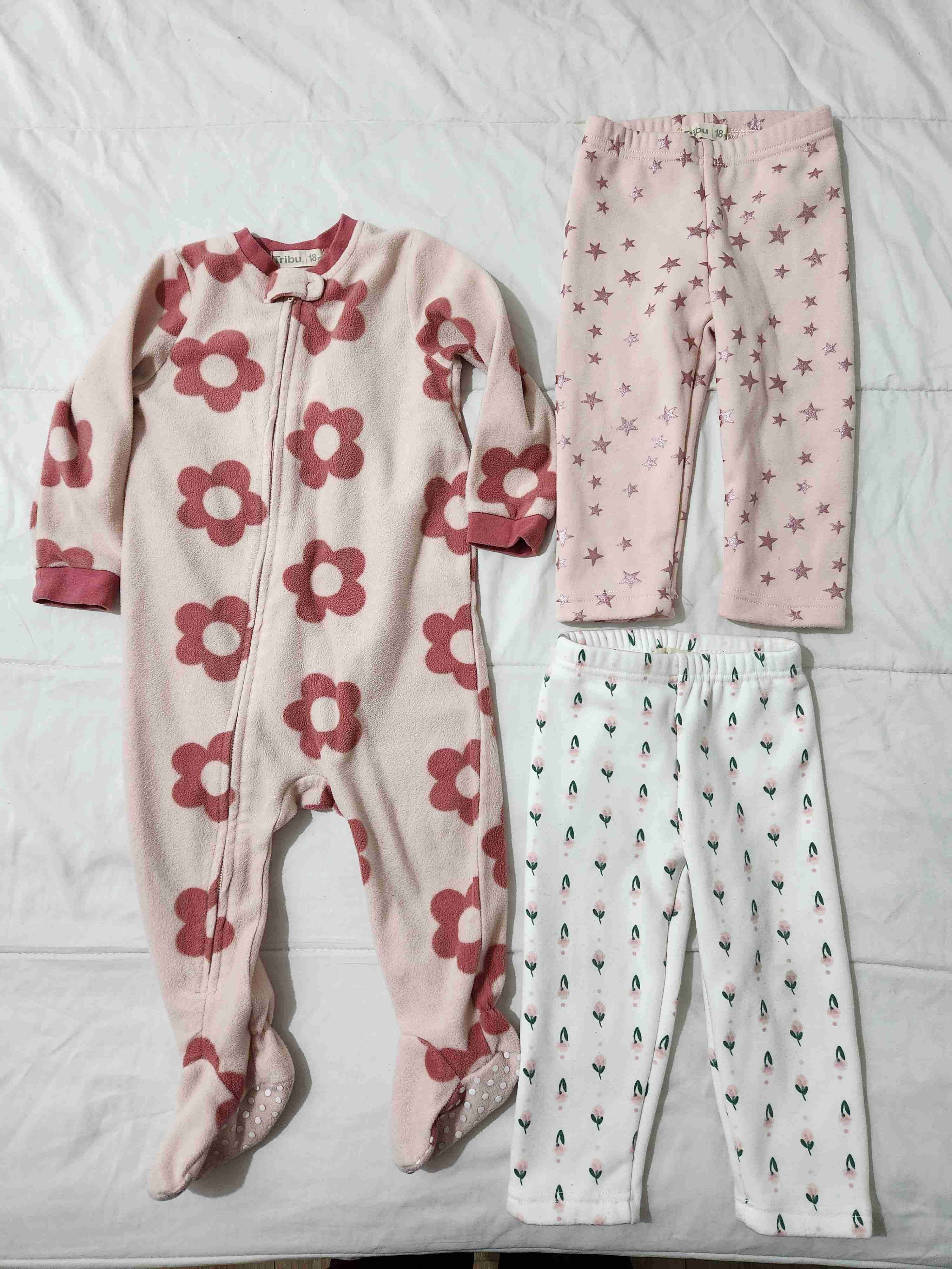 Pack pijama + 2 pantalones polar 18 meses TRIBU