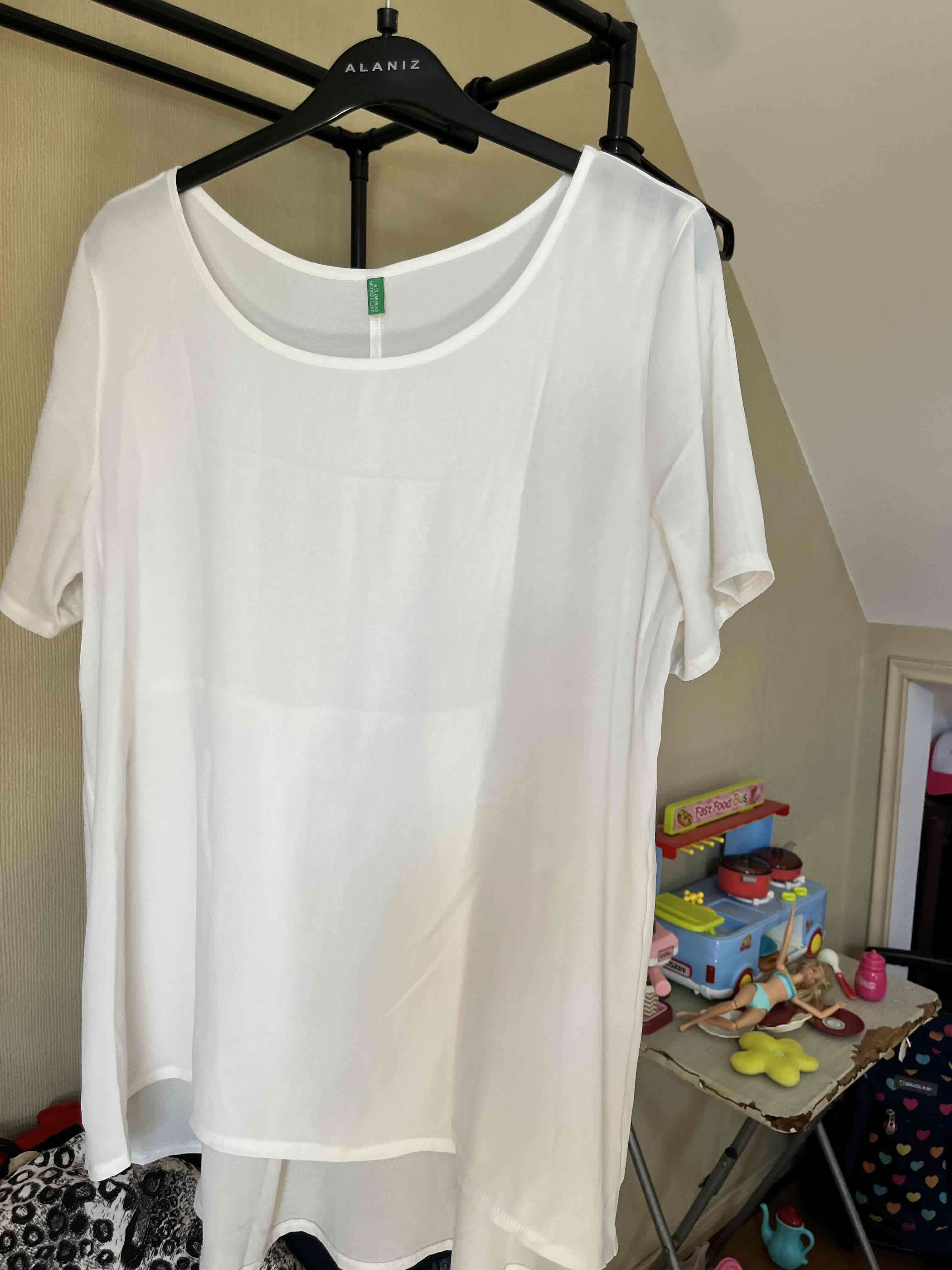 Blusa blanca manga corta
