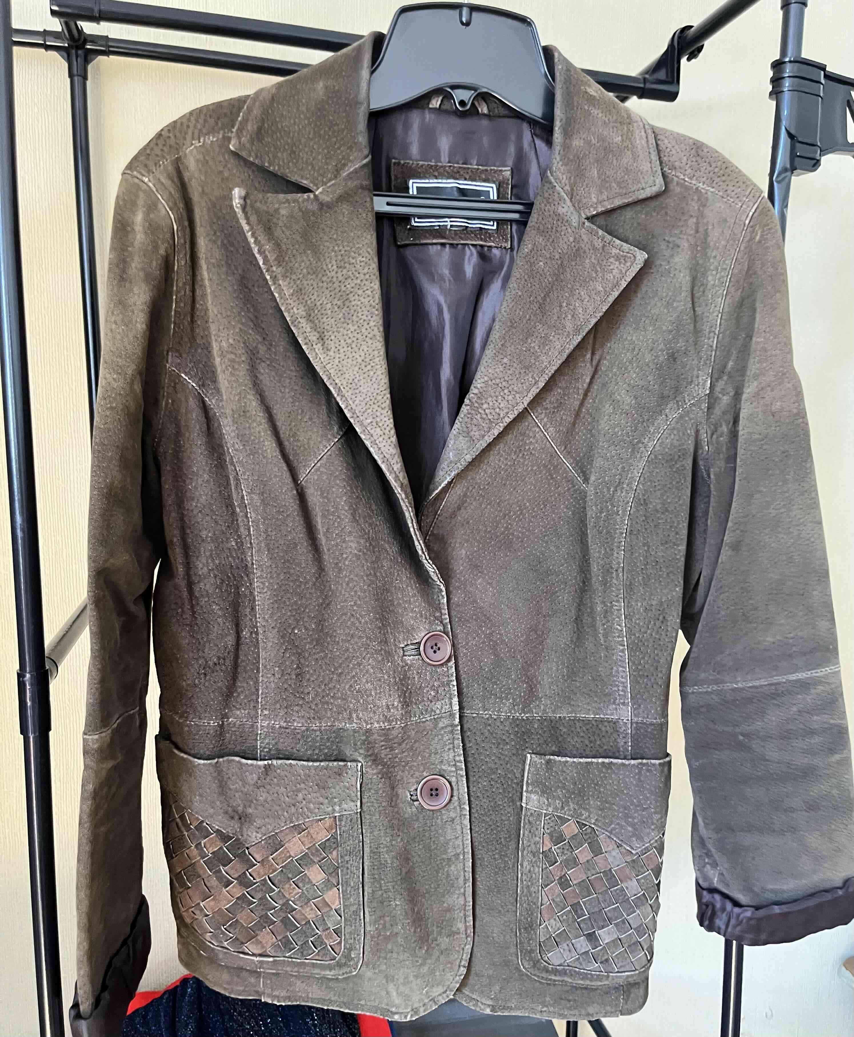 Blazer de gamuza marrón