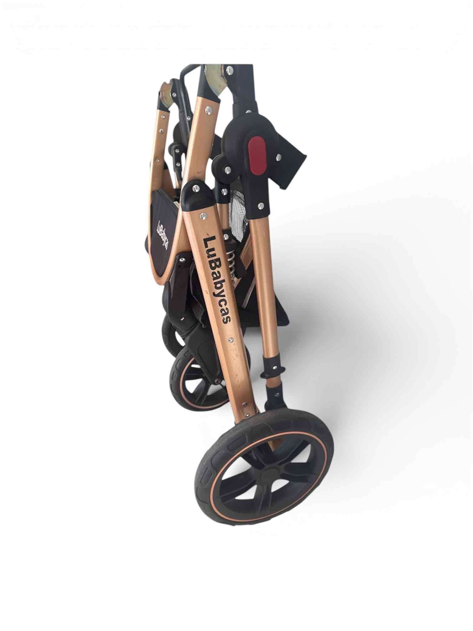 Coche para bebé negro cuna Moisés - miniatura 5