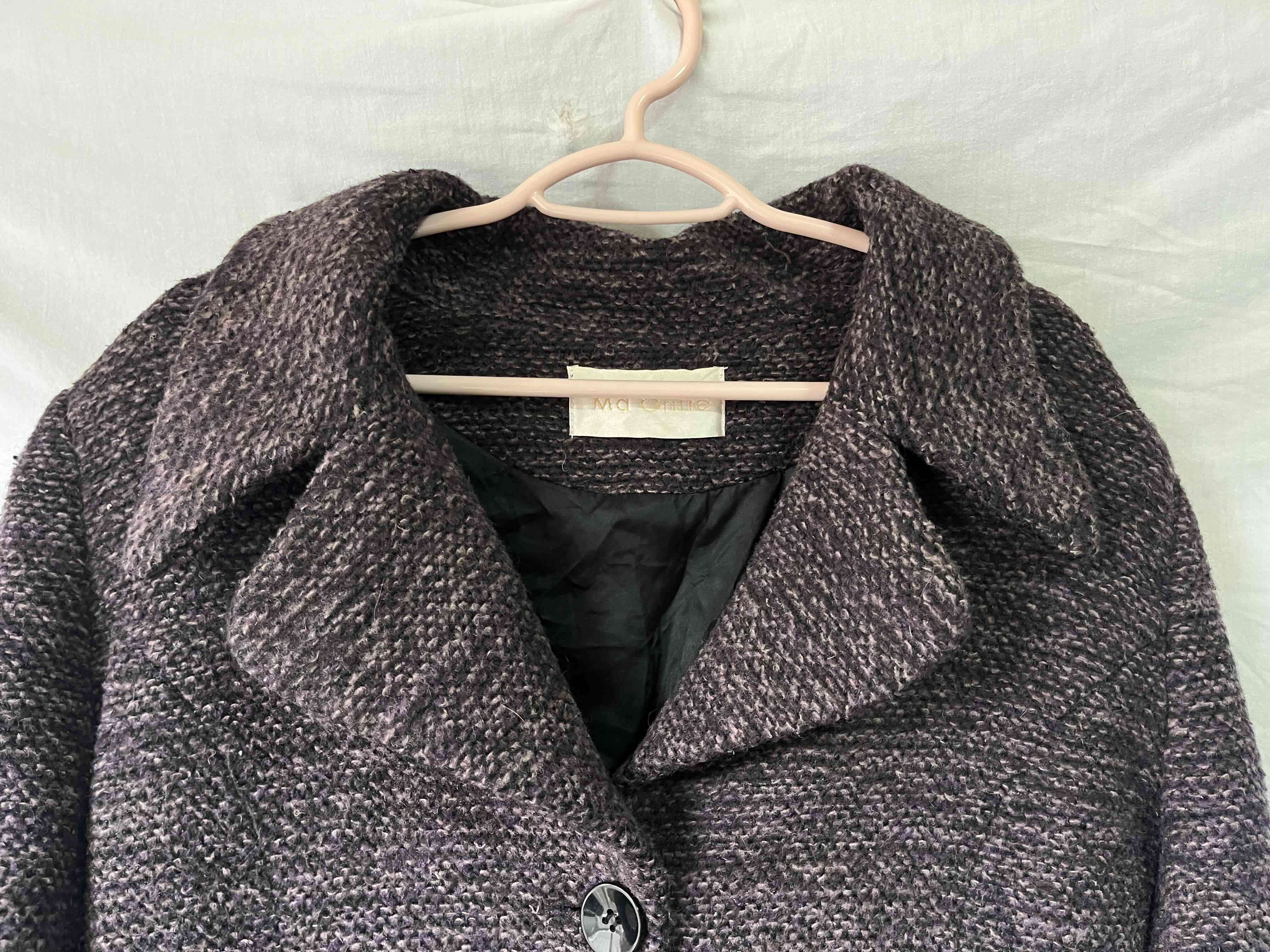 Abrigo gris oscuro de lana - miniatura 3