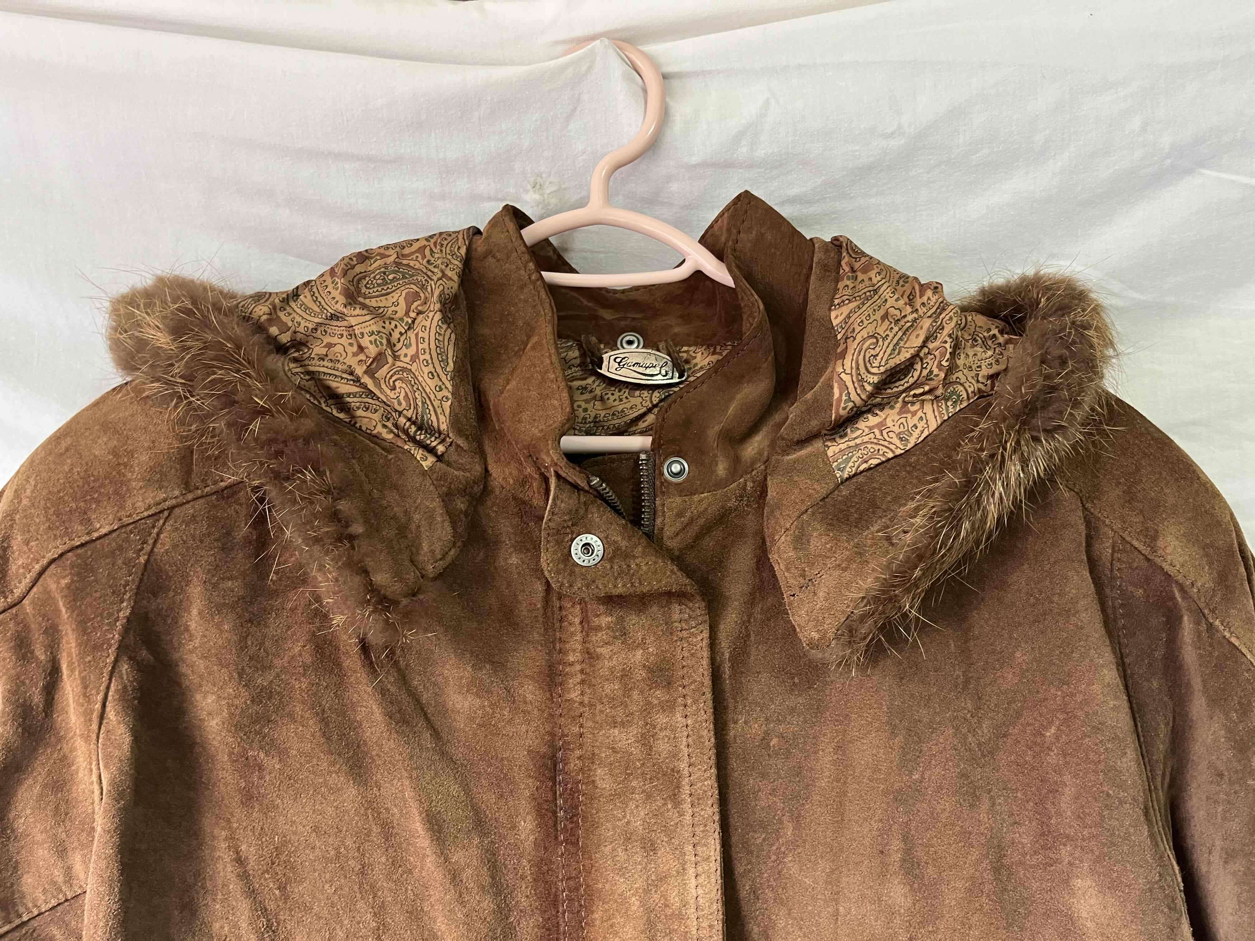 Abrigo de gamuza marrón - miniatura 3