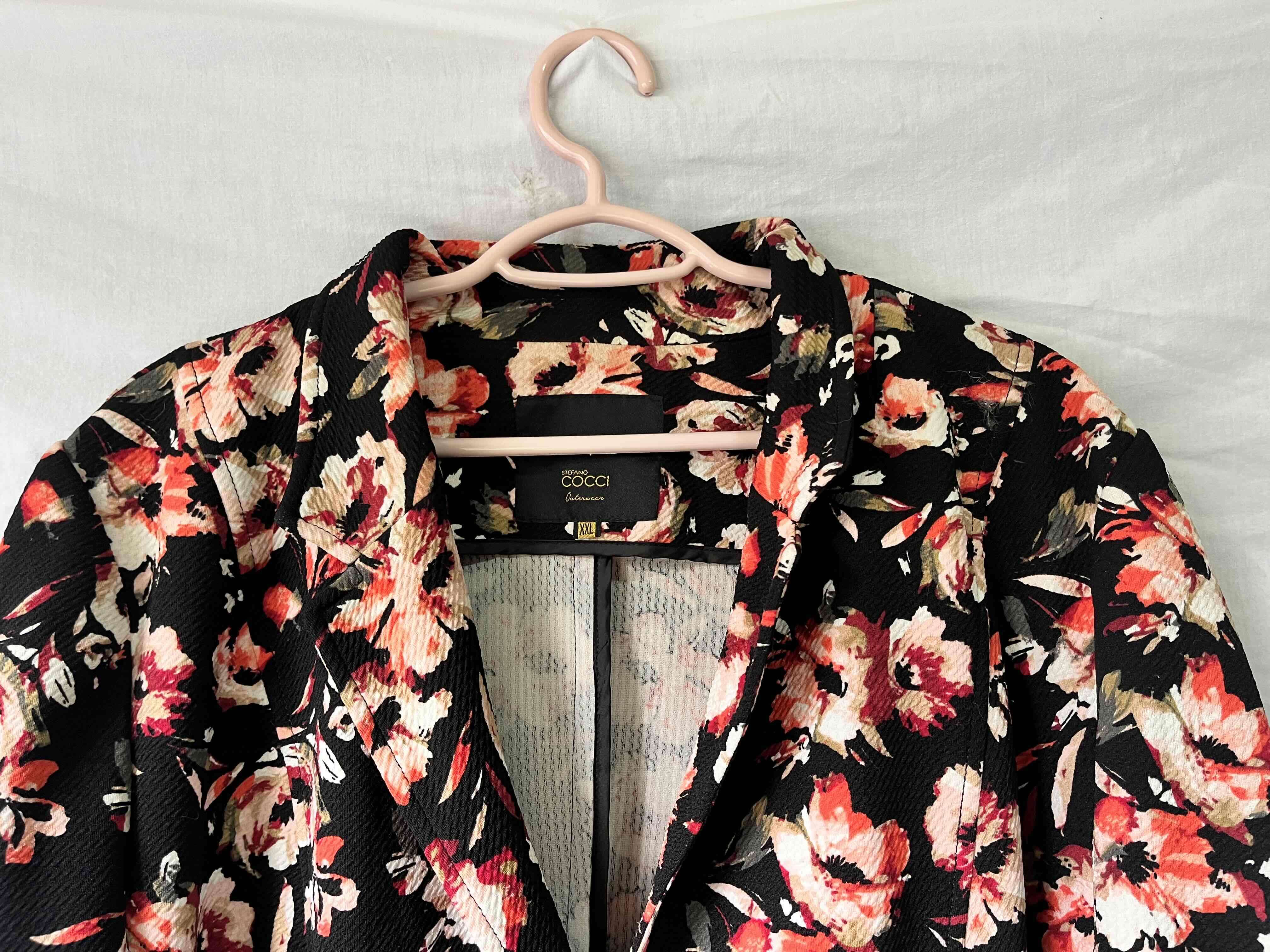 Blazer floral negro mujer - miniatura 3