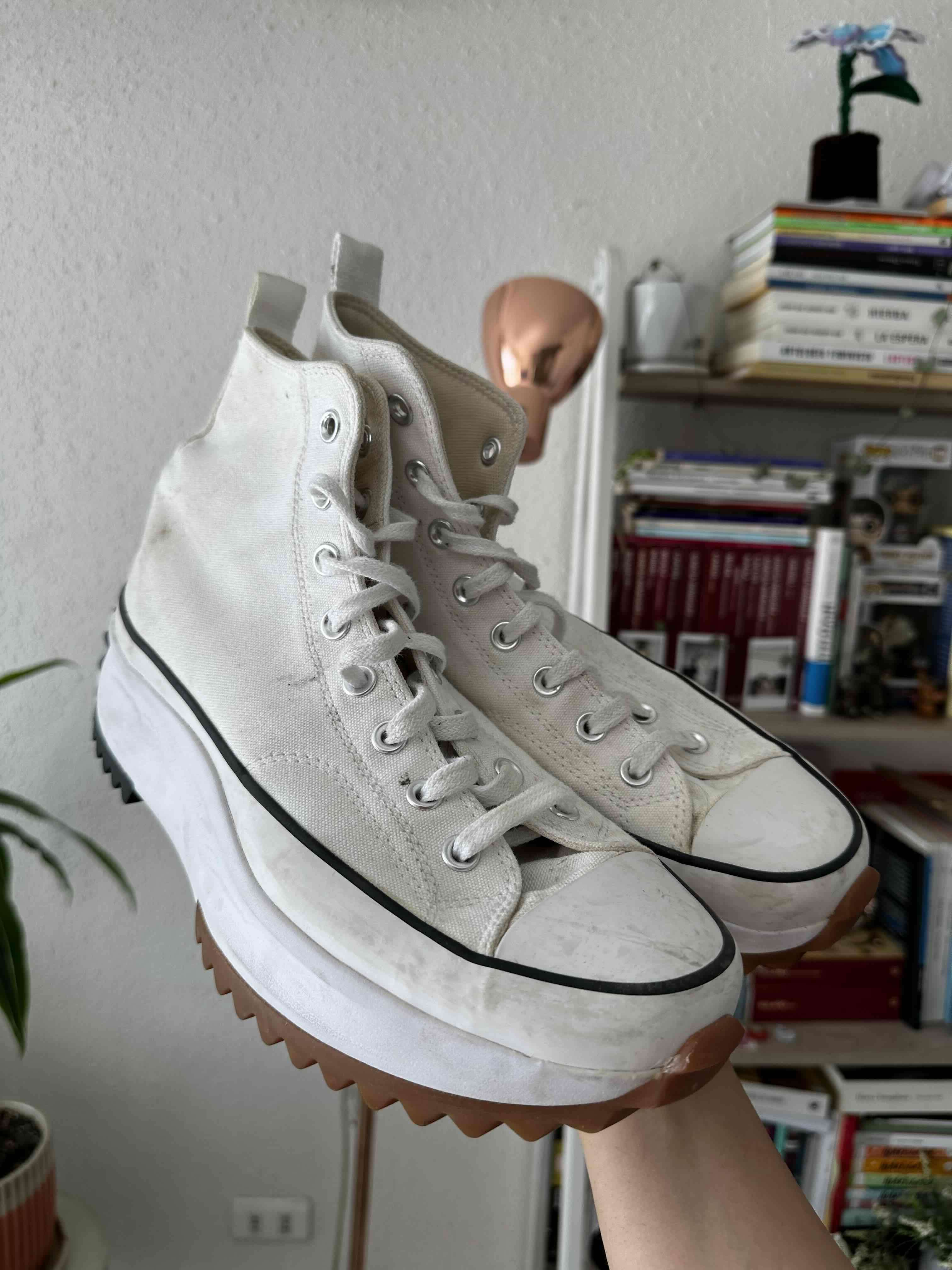 Zapatillas altas blancas con plataforma