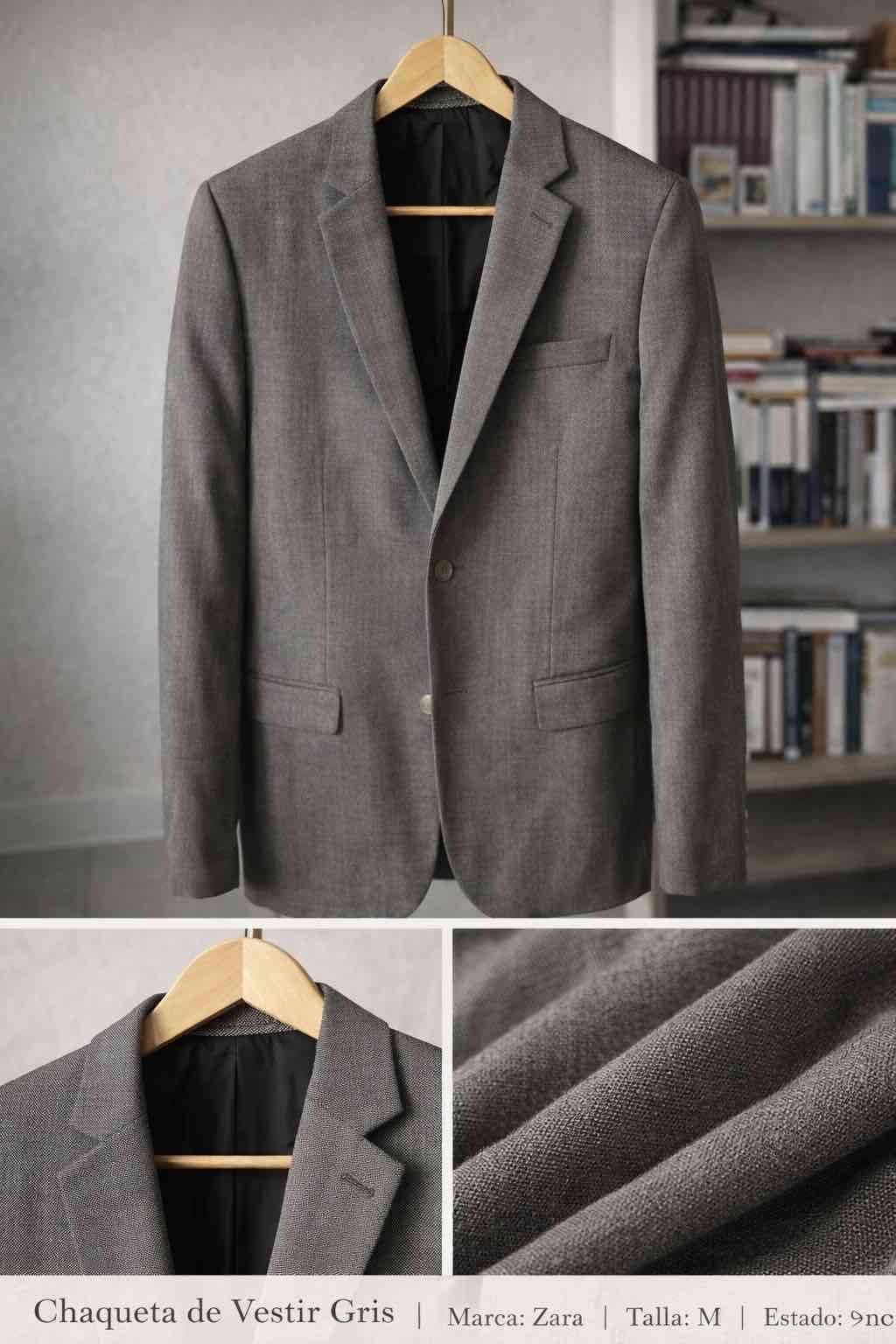 Chaqueta de vestir gris