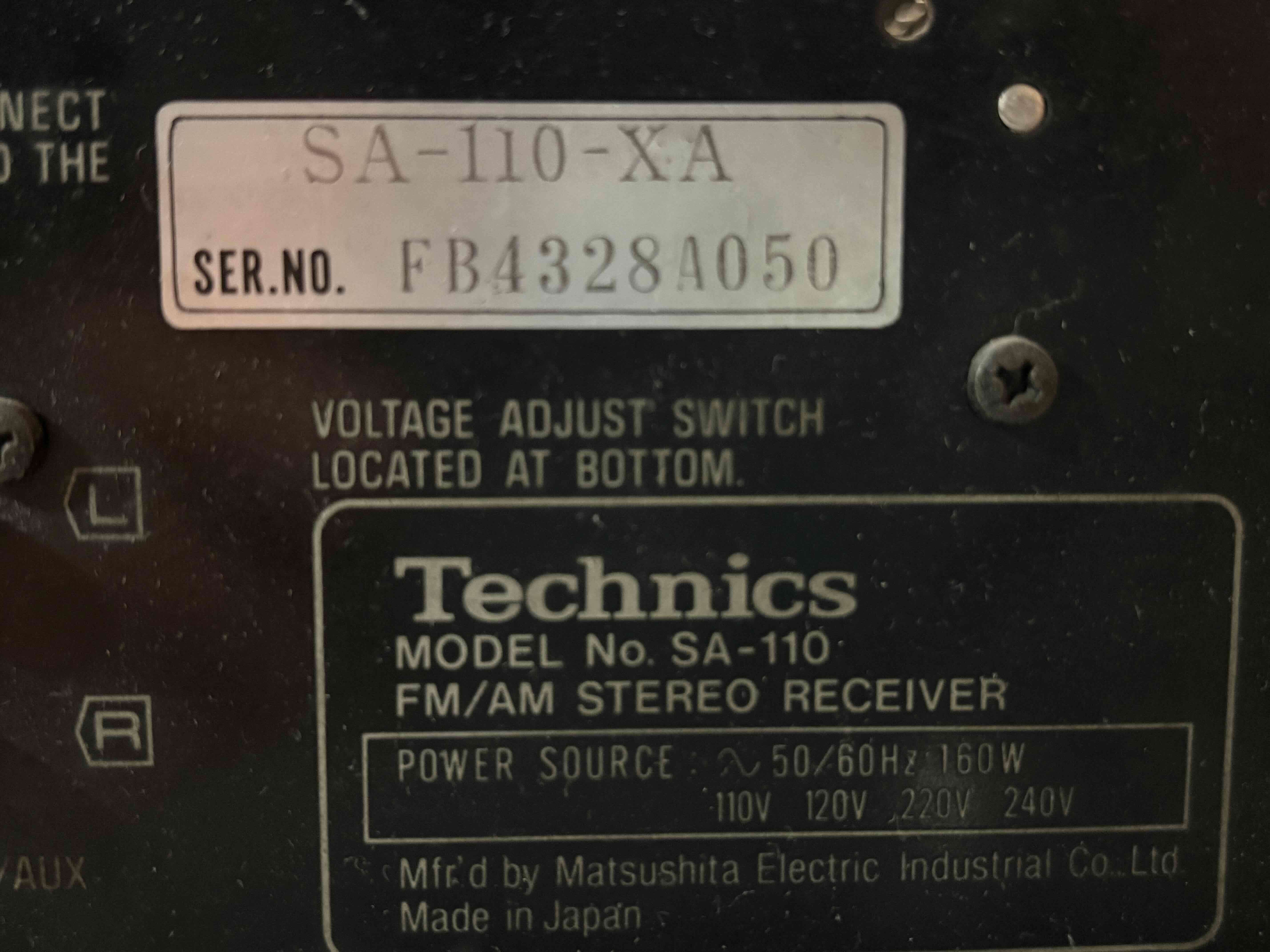 Receiver  Technics SA-110 - miniatura 3