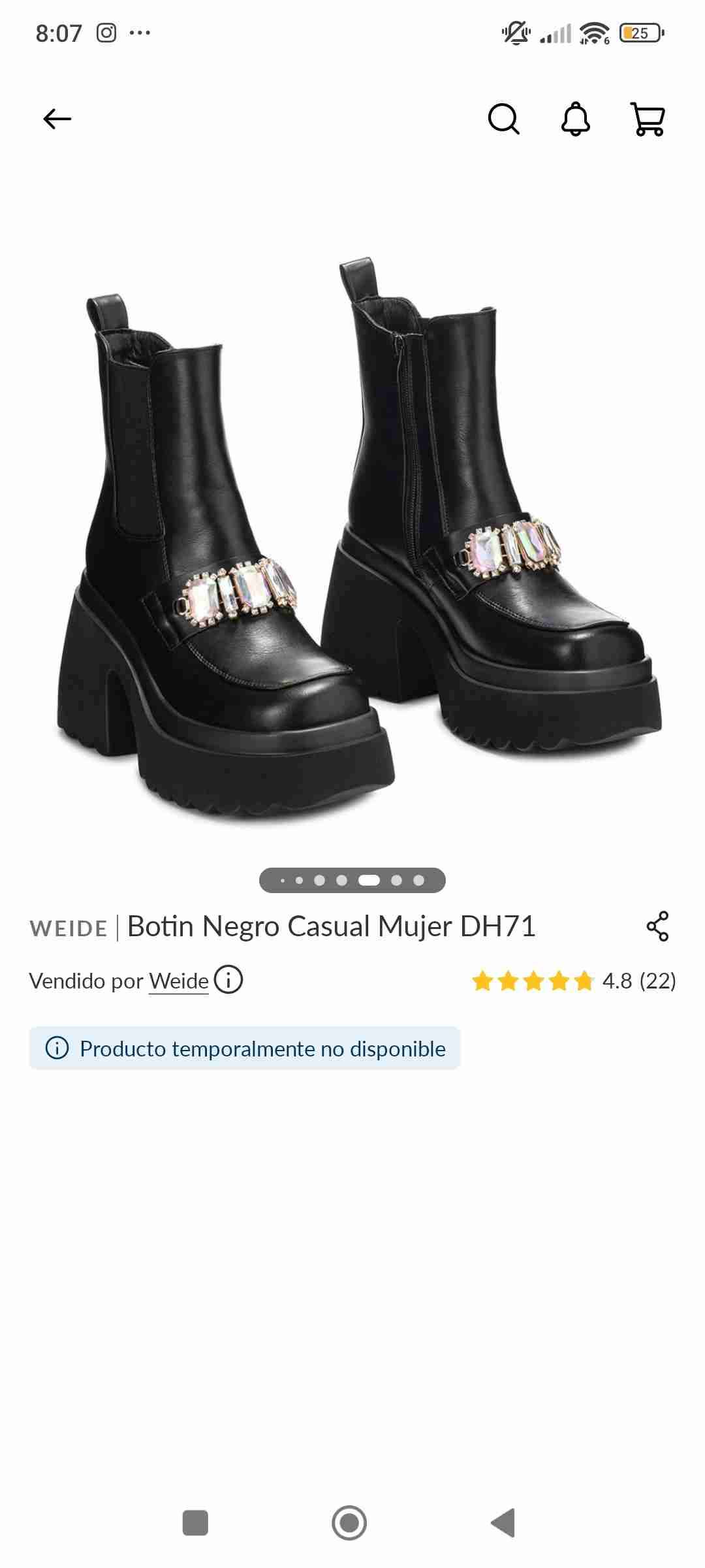 Botas negras con apliques brillantes - miniatura 3