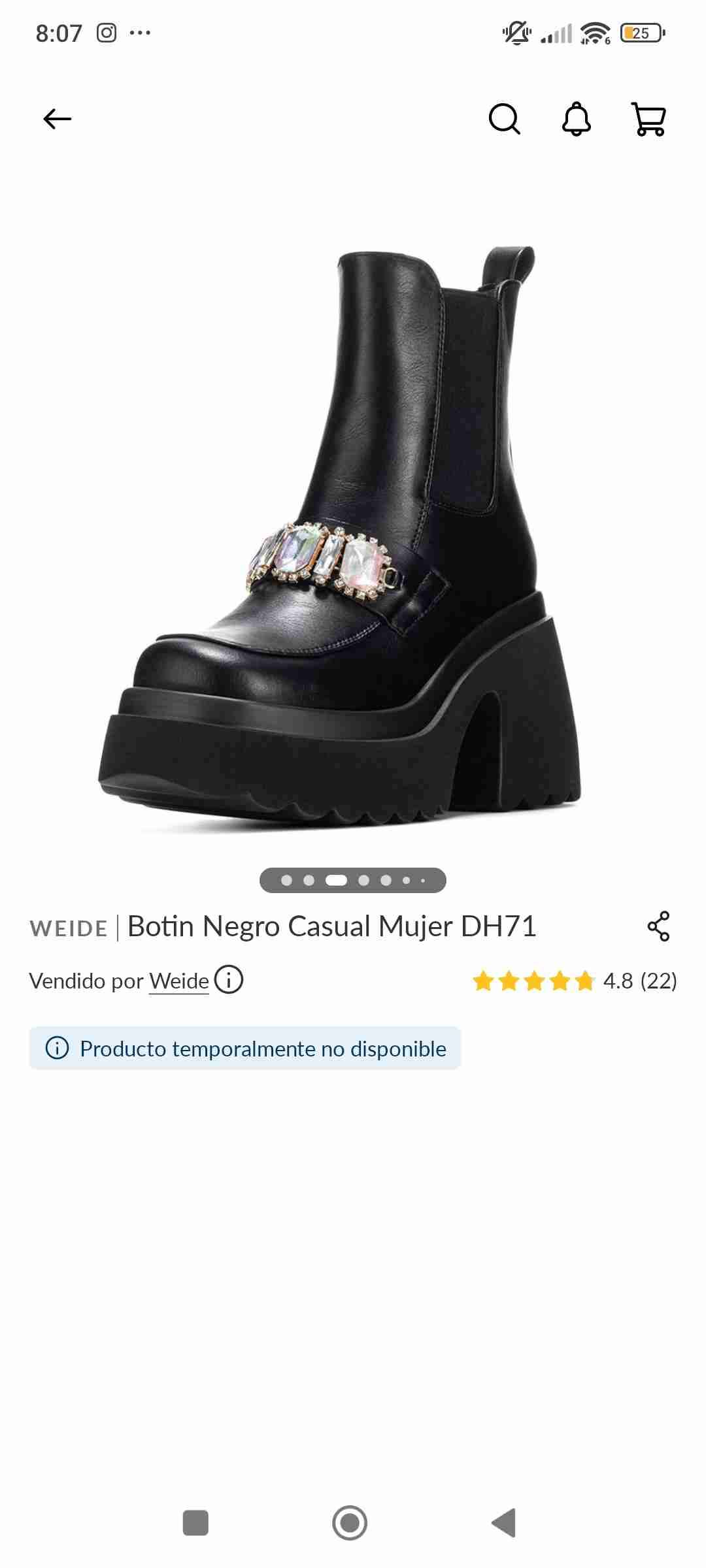 Botas negras con apliques brillantes - miniatura 4