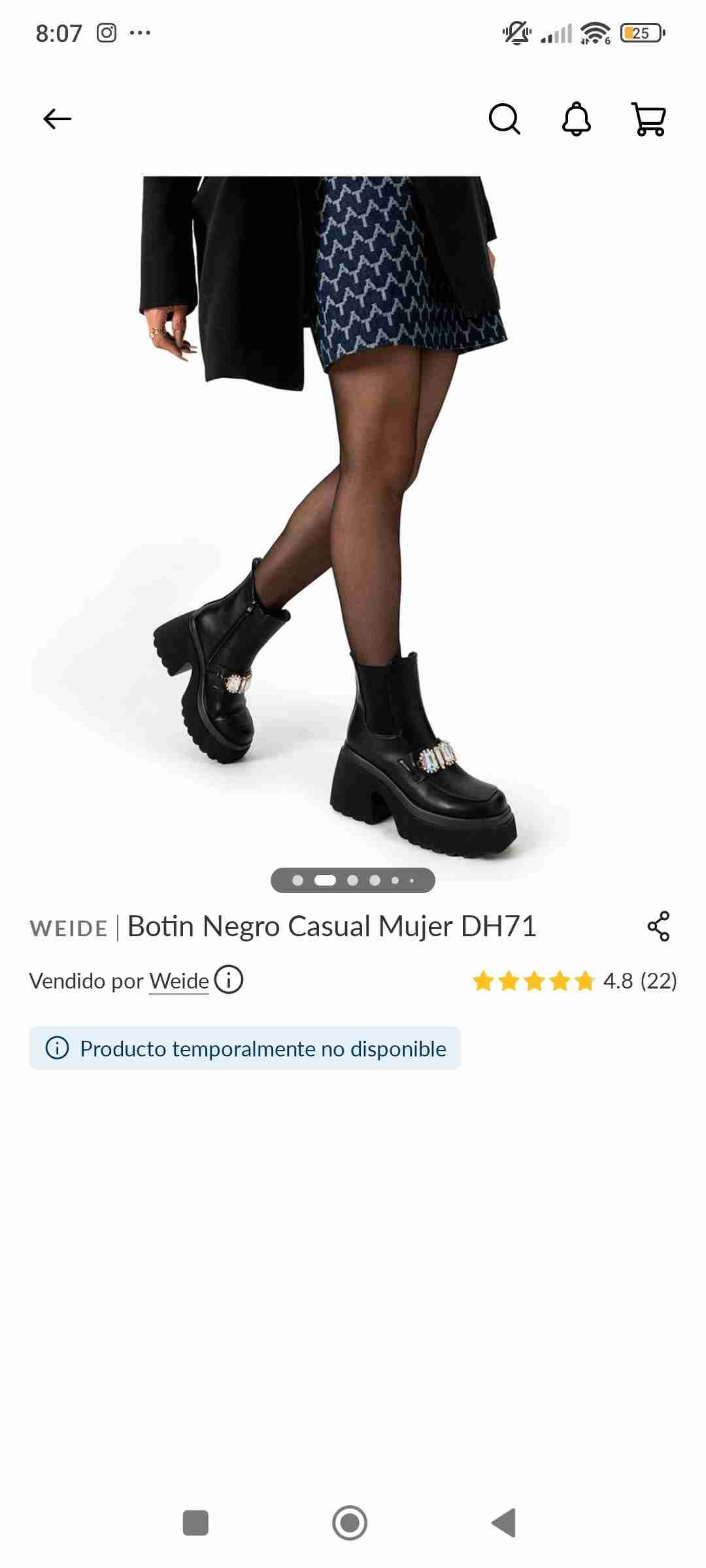 Botas negras con apliques brillantes - miniatura 5