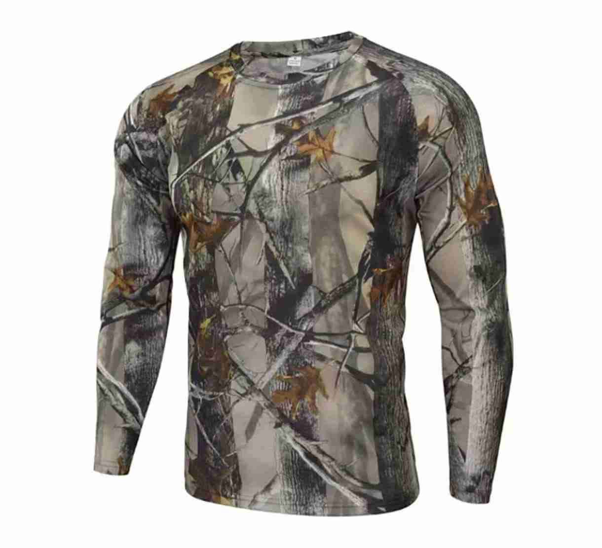 Polera camuflaje manga larga