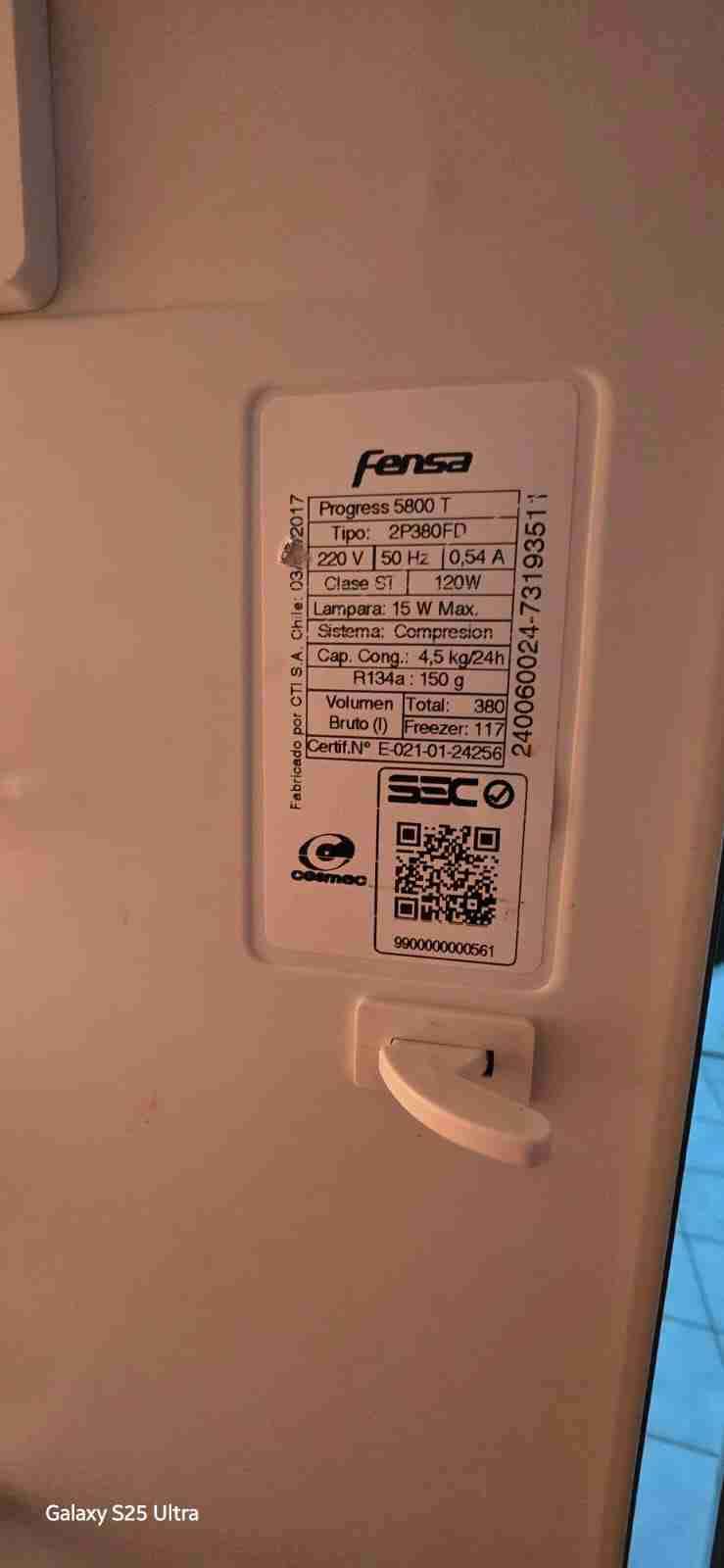 Refrigerador Fensa Progress 5800T - miniatura 5