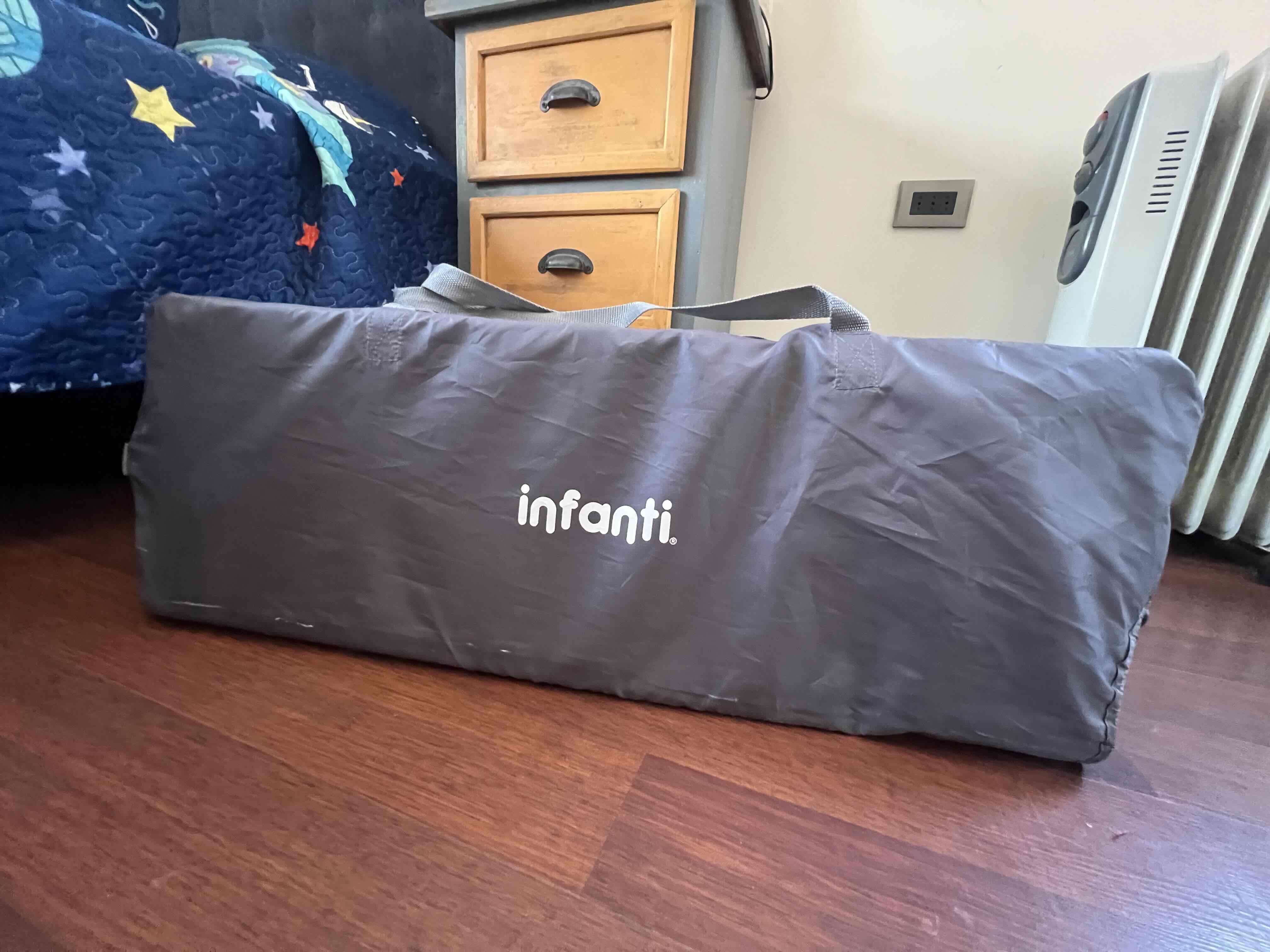 Cuna corral portátil gris - 2